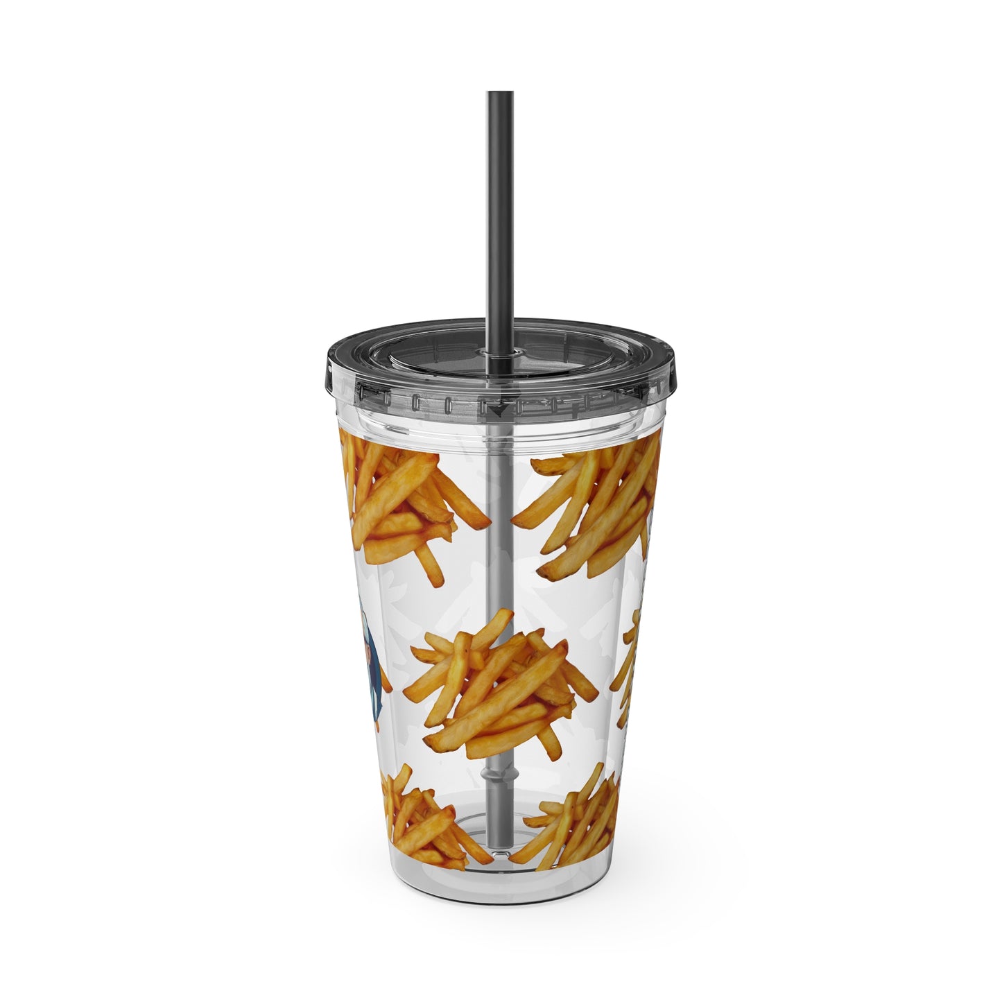Aesthetic Insulated Tumbler with Straw – 16oz Travel Cup for Trendy Sipping