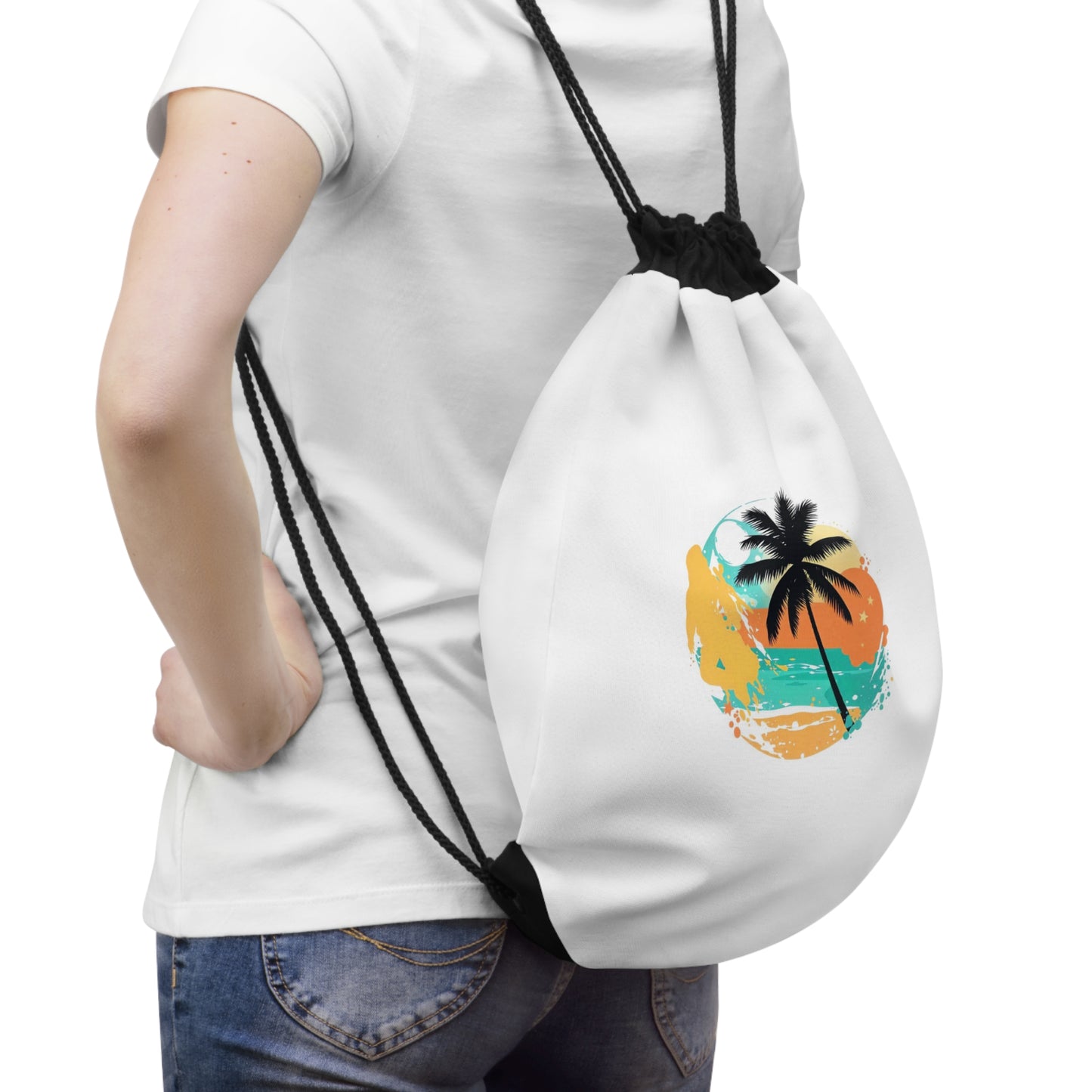 Trendy Drawstring Bag for Gym, Beach & Everyday Adventures