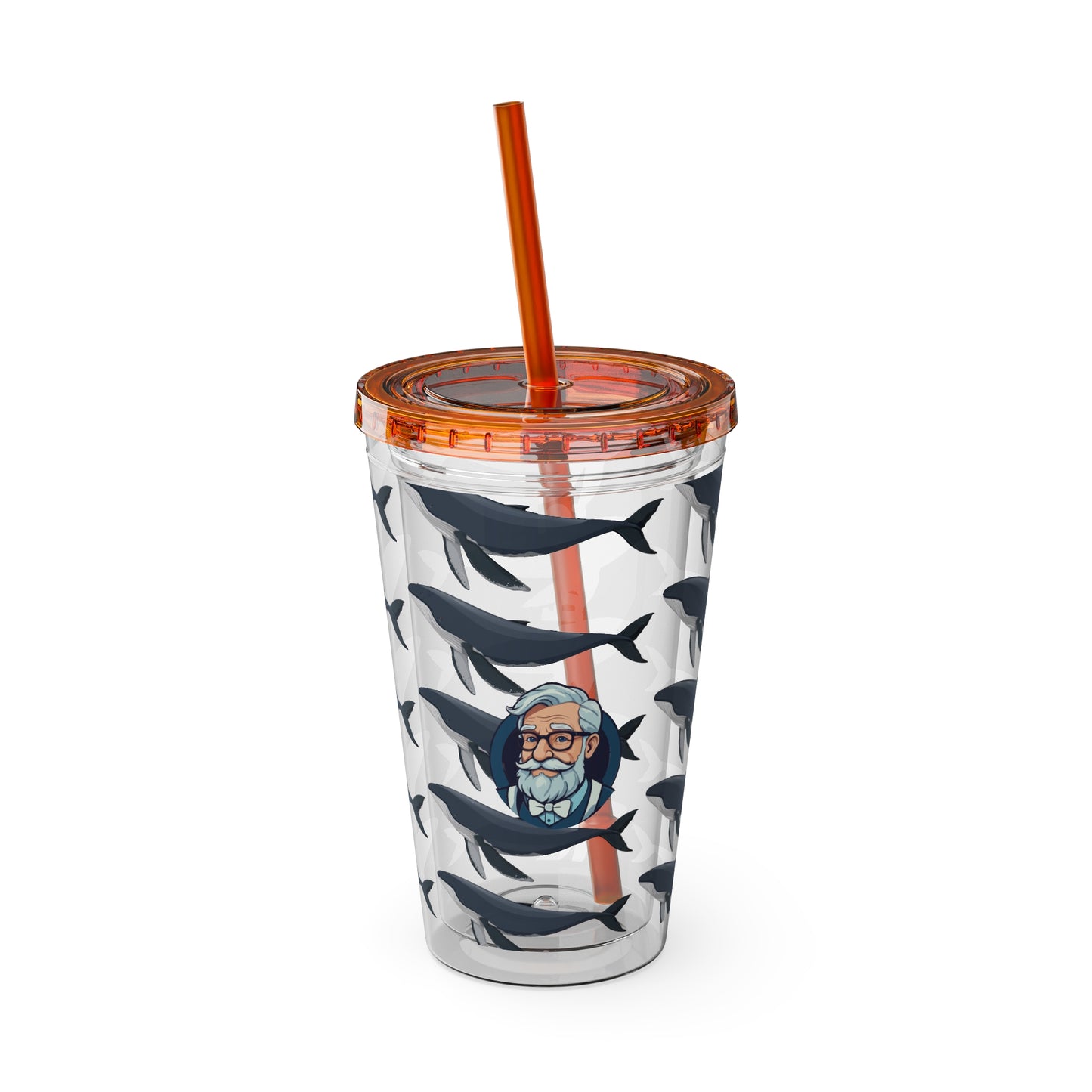 Aesthetic Insulated Tumbler with Straw – 16oz Travel Cup for Trendy Sipping