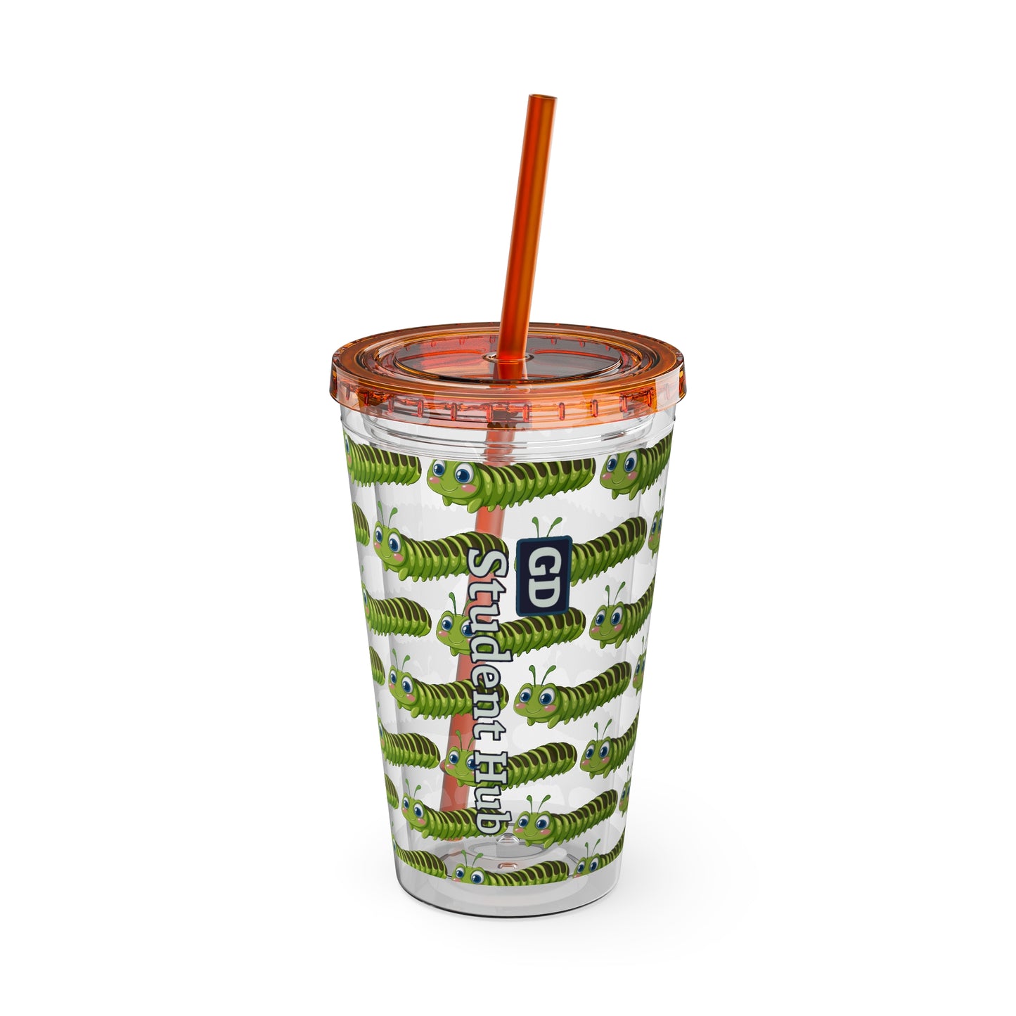 Aesthetic Insulated Tumbler with Straw – 16oz Travel Cup for Trendy Sipping