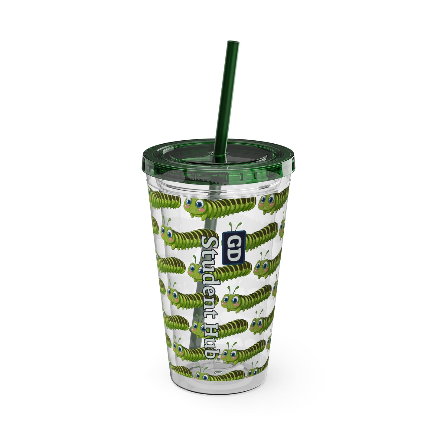Aesthetic Insulated Tumbler with Straw – 16oz Travel Cup for Trendy Sipping