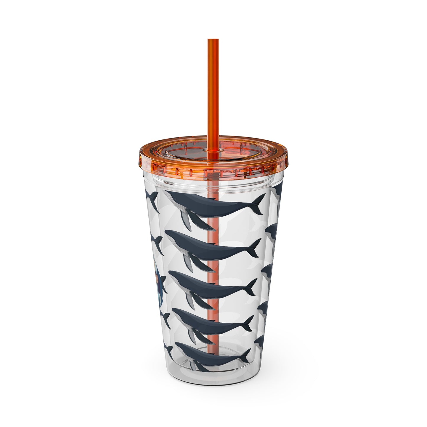 Aesthetic Insulated Tumbler with Straw – 16oz Travel Cup for Trendy Sipping