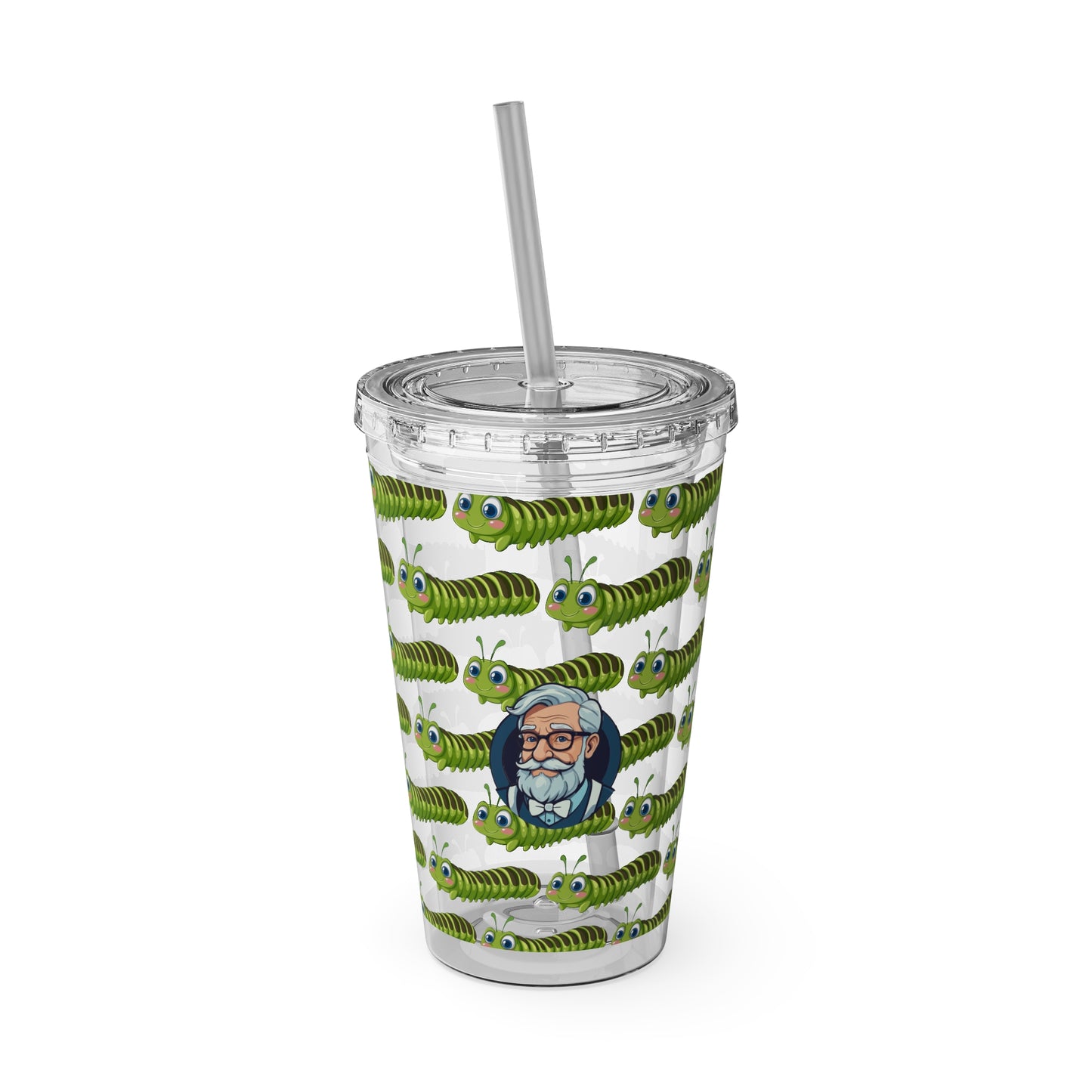 Aesthetic Insulated Tumbler with Straw – 16oz Travel Cup for Trendy Sipping