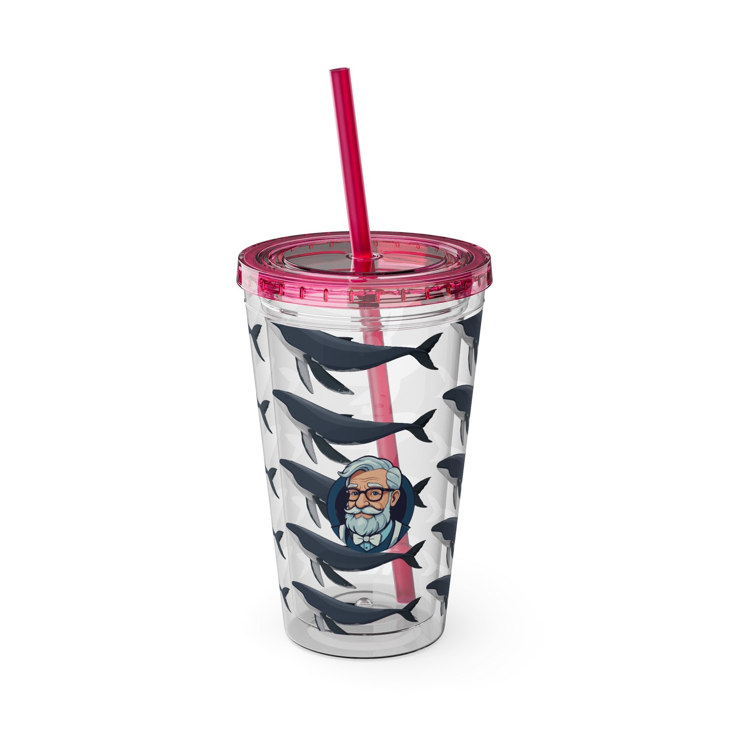 Aesthetic Insulated Tumbler with Straw – 16oz Travel Cup for Trendy Sipping