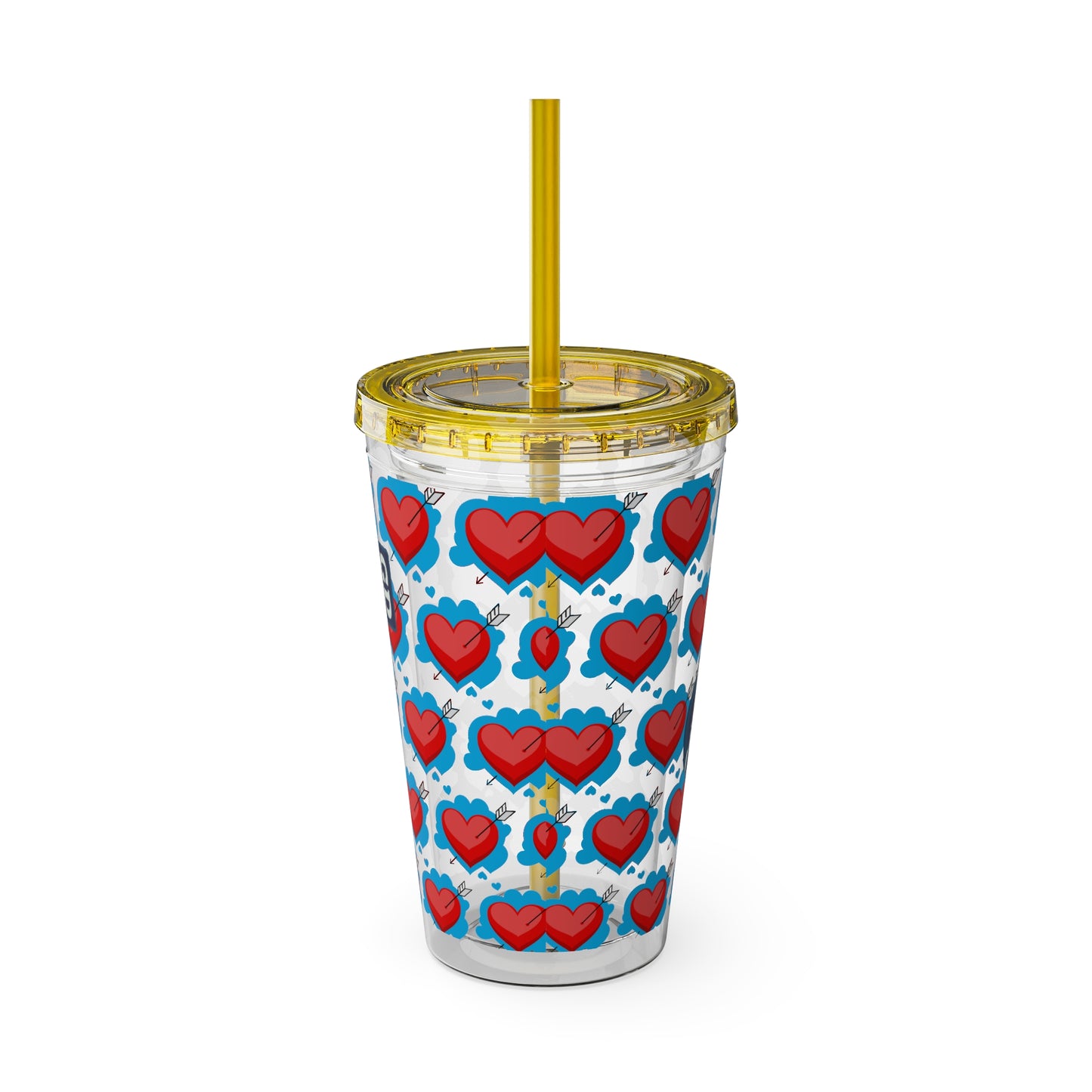 Aesthetic Insulated Tumbler with Straw – 16oz Travel Cup for Trendy Sipping