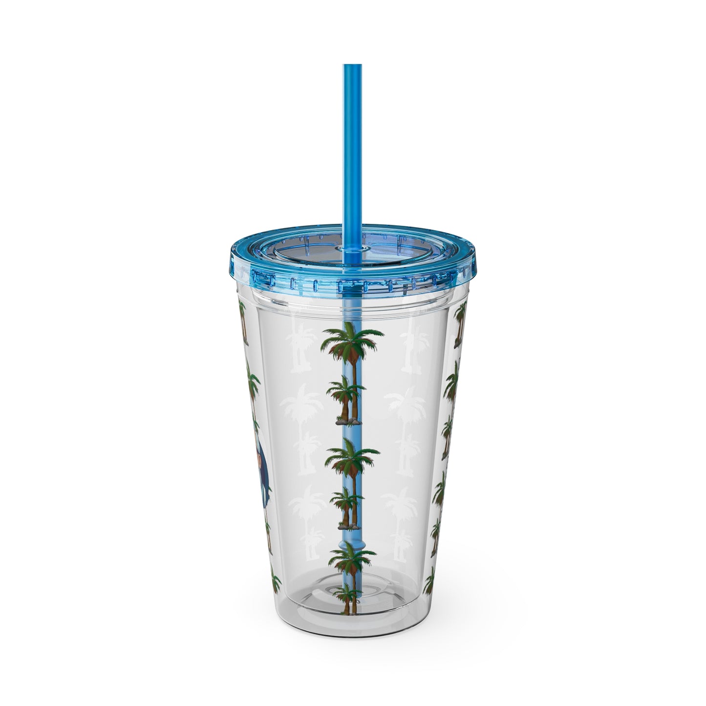 Aesthetic Insulated Tumbler with Straw – 16oz Travel Cup for Trendy Sipping