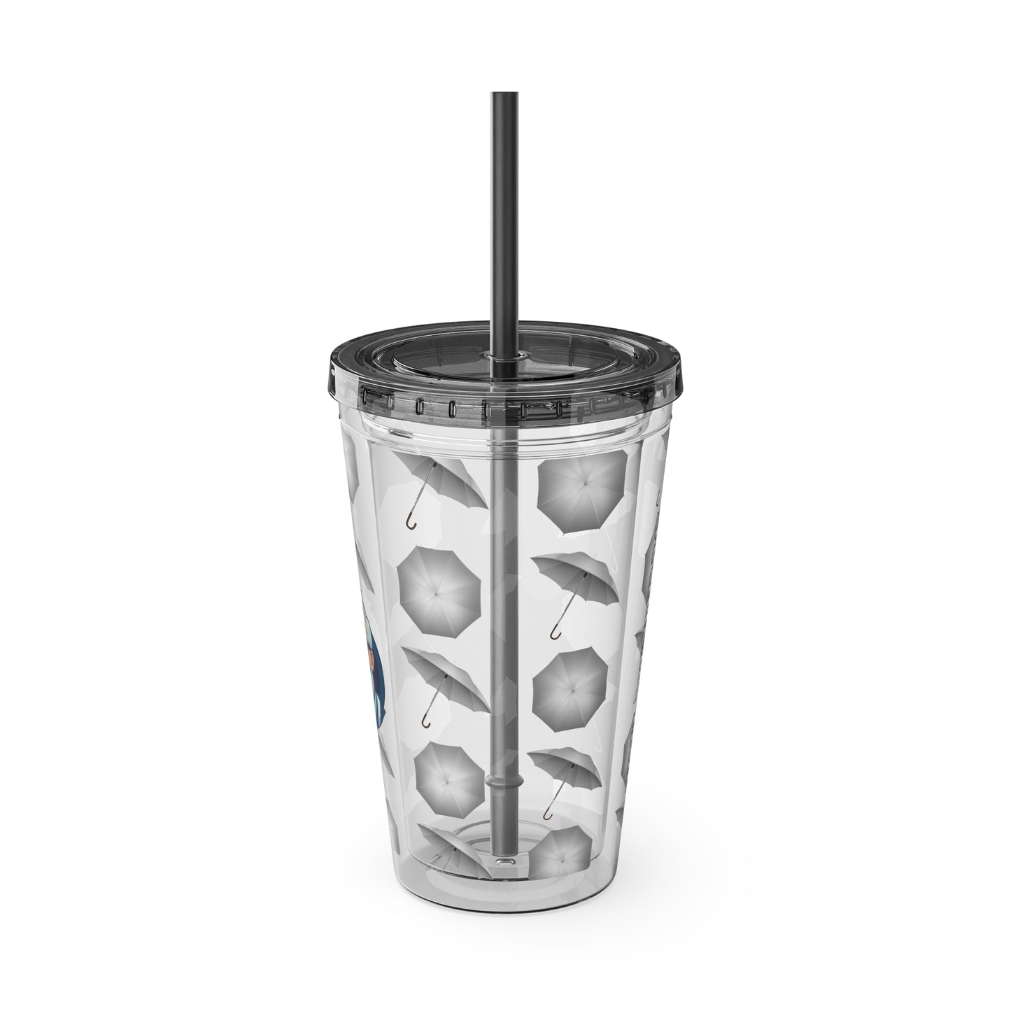 Aesthetic Insulated Tumbler with Straw – 16oz Travel Cup for Trendy Sipping