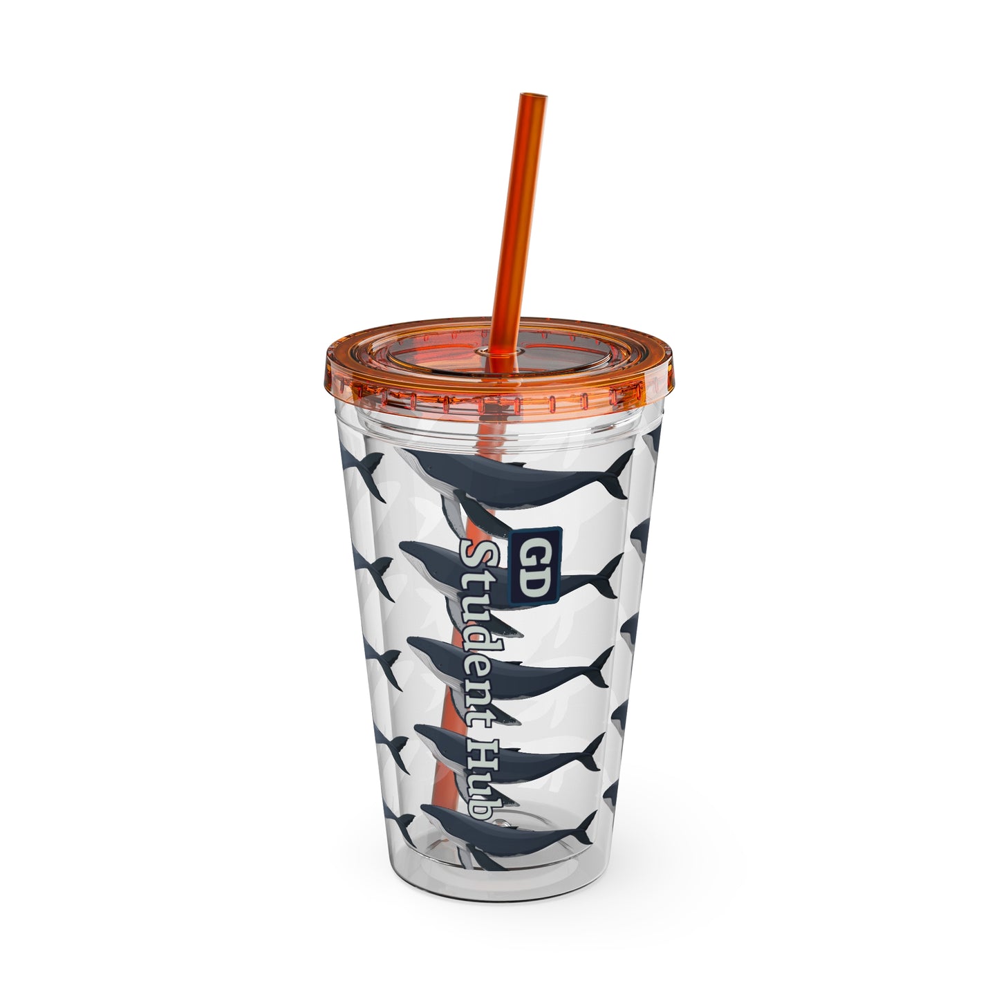 Aesthetic Insulated Tumbler with Straw – 16oz Travel Cup for Trendy Sipping