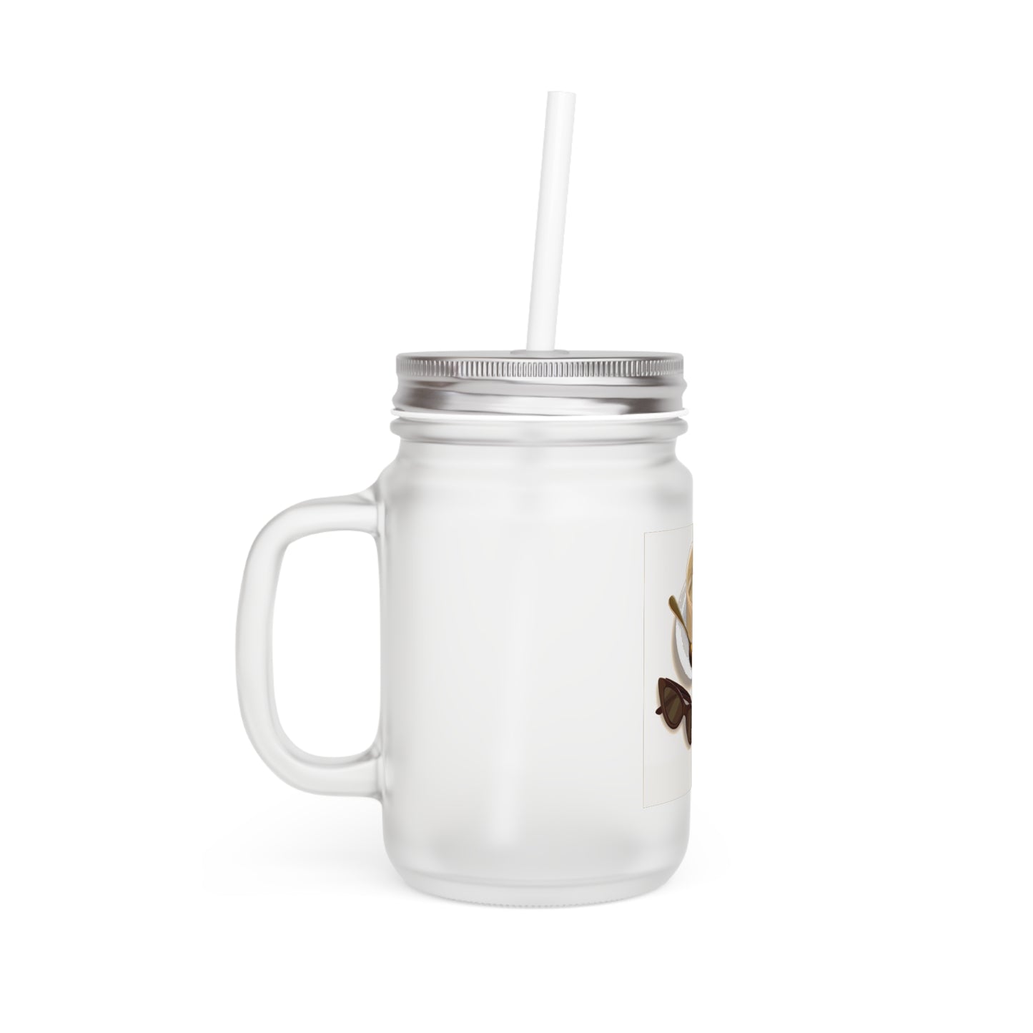 Chill Sips: Custom Frosted Mason Jar (12oz)