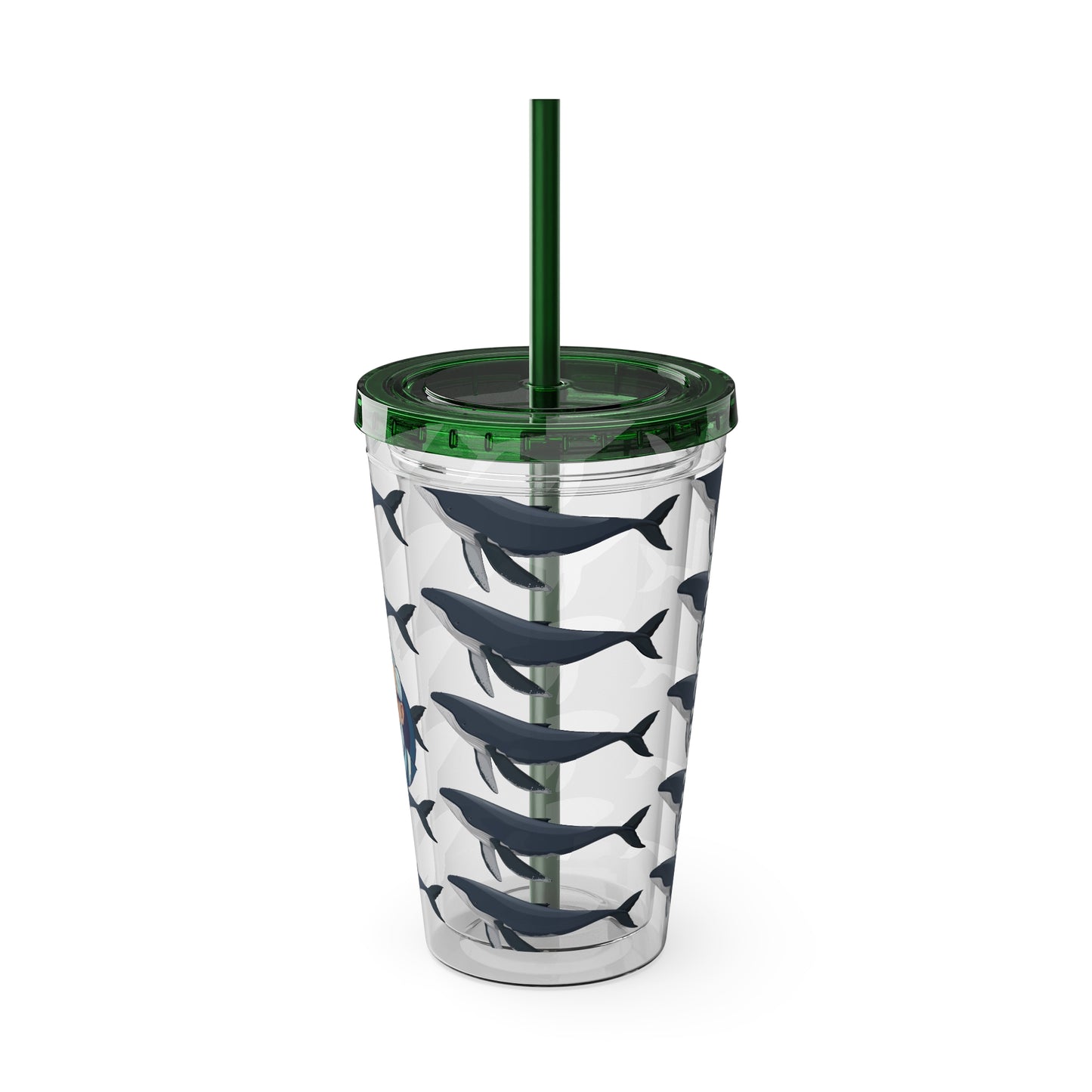 Aesthetic Insulated Tumbler with Straw – 16oz Travel Cup for Trendy Sipping