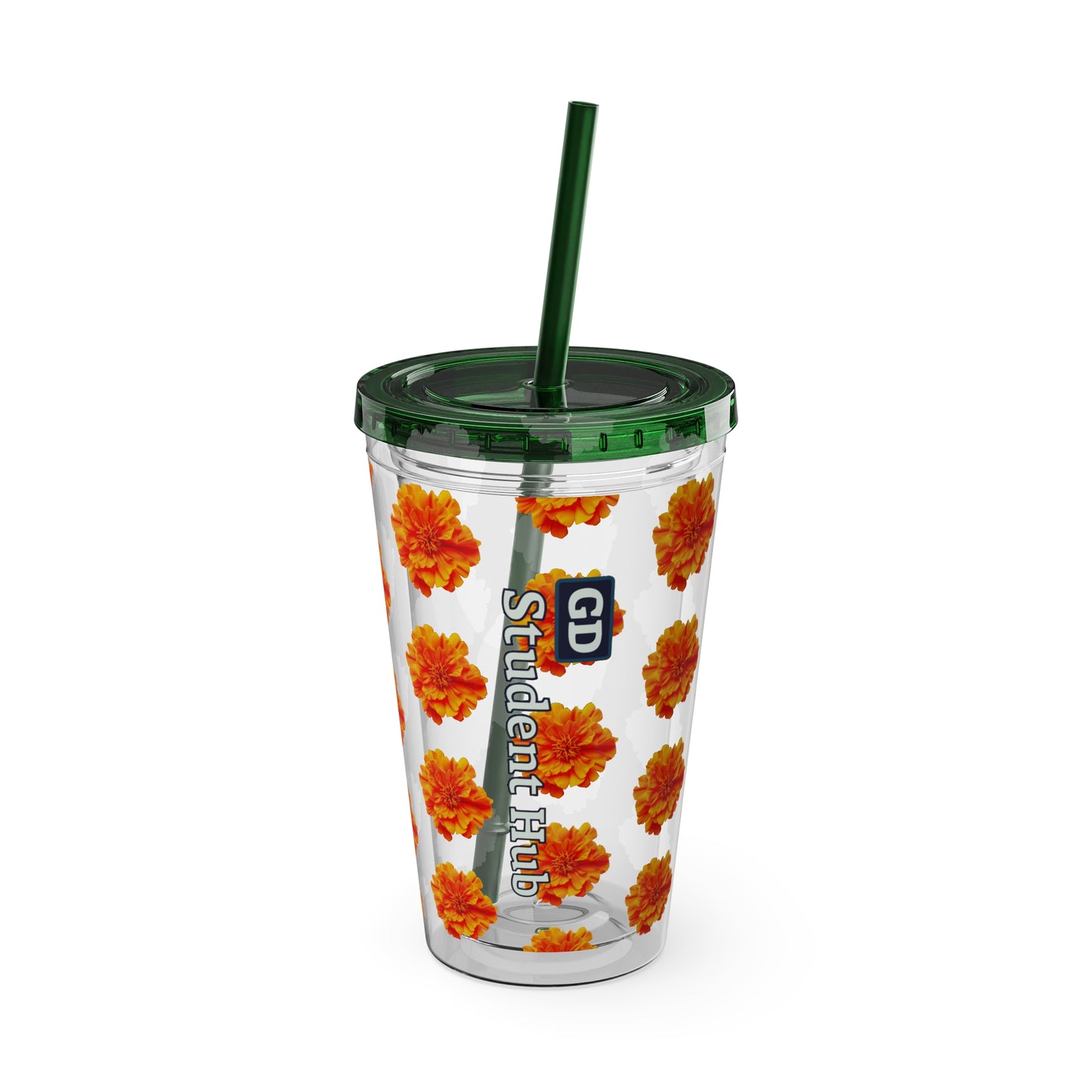 Aesthetic Insulated Tumbler with Straw – 16oz Travel Cup for Trendy Sipping