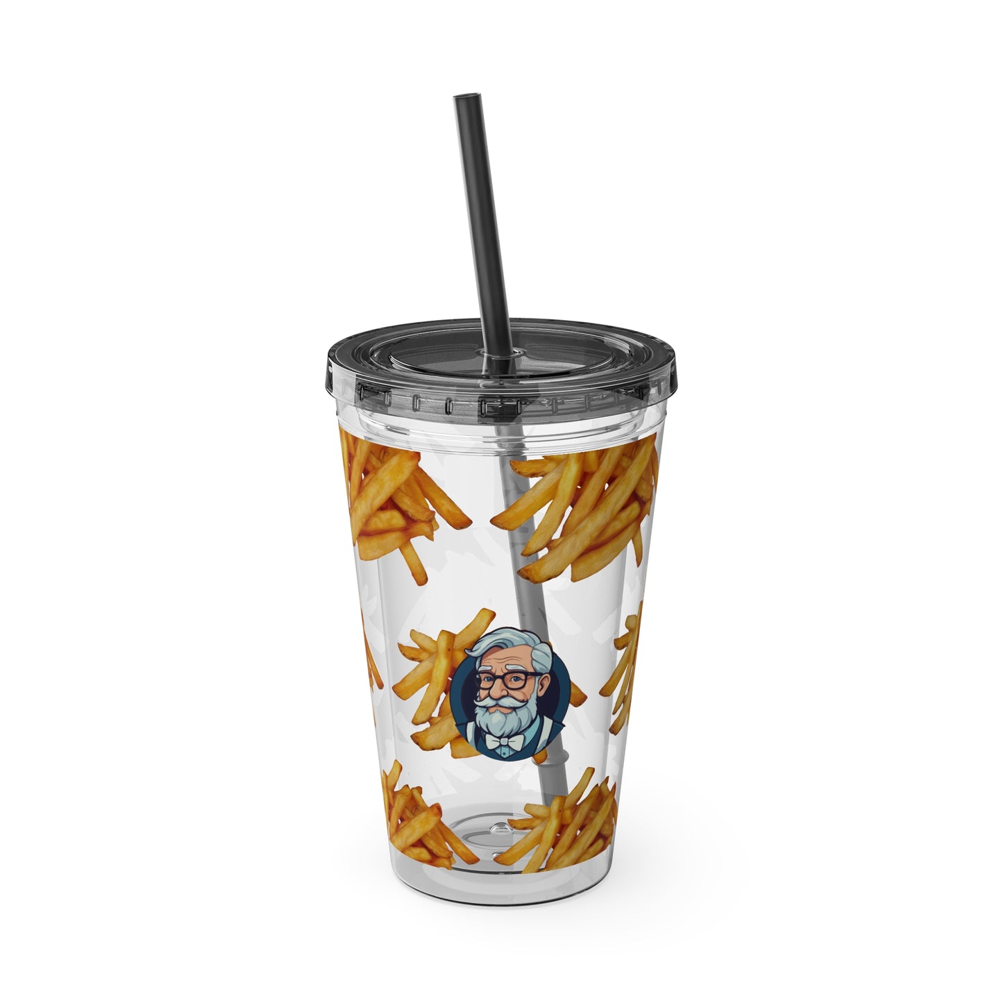 Aesthetic Insulated Tumbler with Straw – 16oz Travel Cup for Trendy Sipping