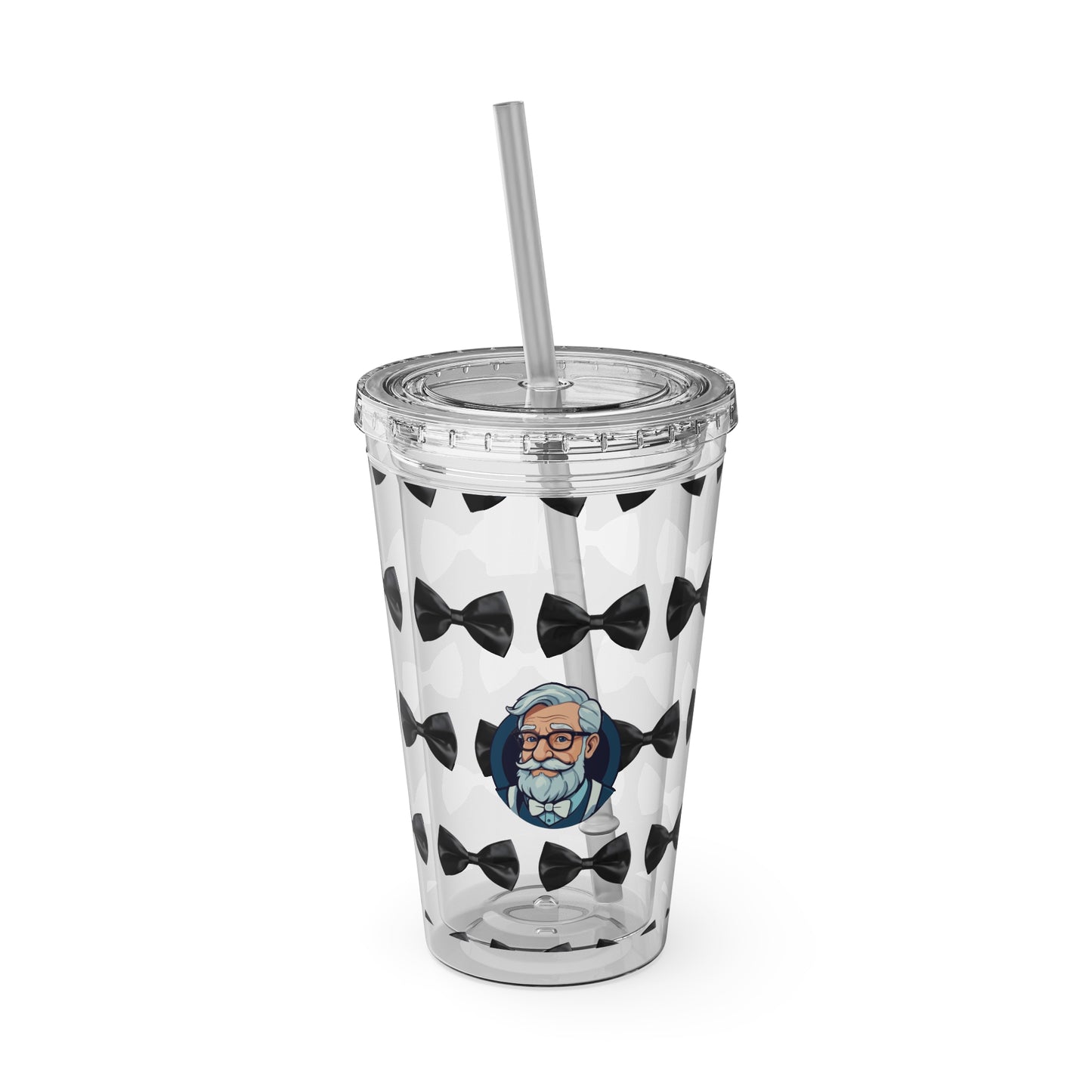 Aesthetic Insulated Tumbler with Straw – 16oz Travel Cup for Trendy Sipping