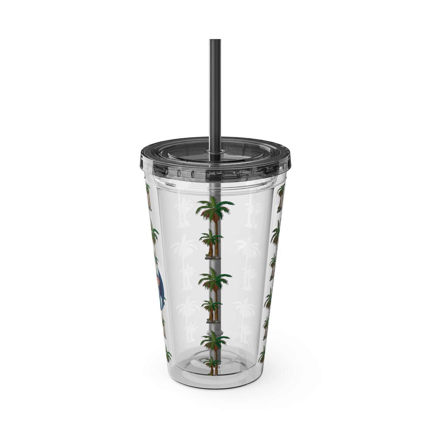Aesthetic Insulated Tumbler with Straw – 16oz Travel Cup for Trendy Sipping