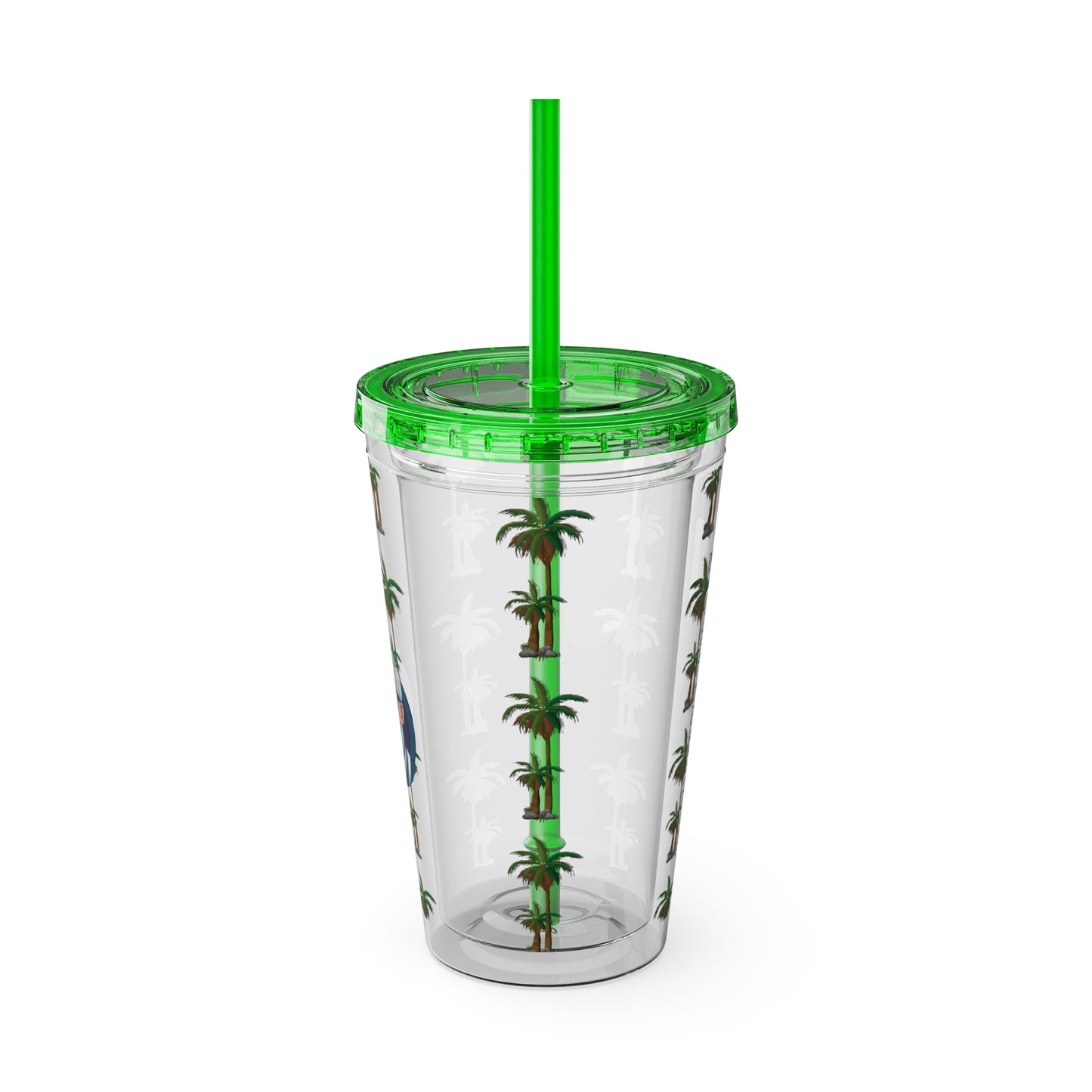 Aesthetic Insulated Tumbler with Straw – 16oz Travel Cup for Trendy Sipping