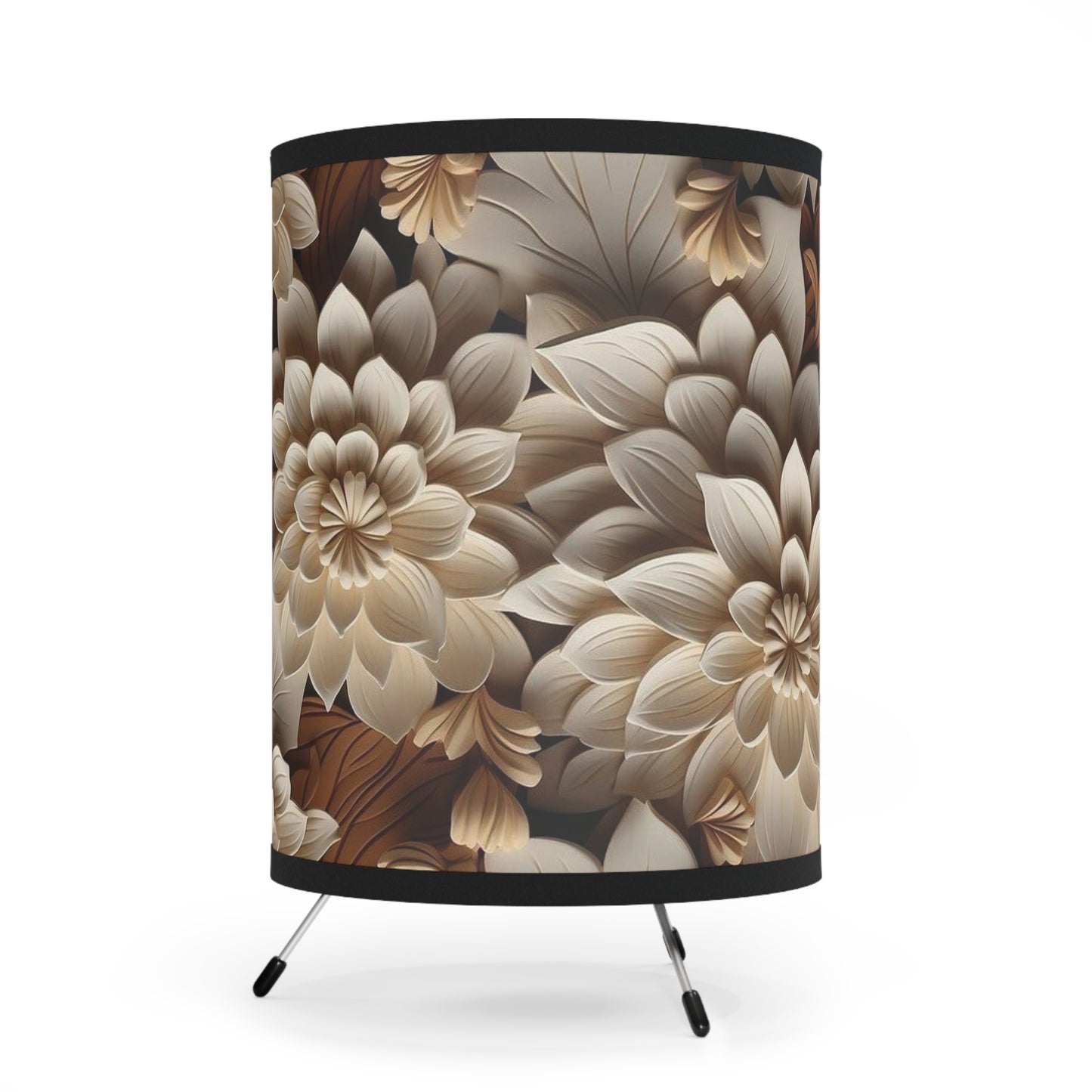 VibeGlow Tripod Lamp | Aesthetic Room Lighting with Custom Shade