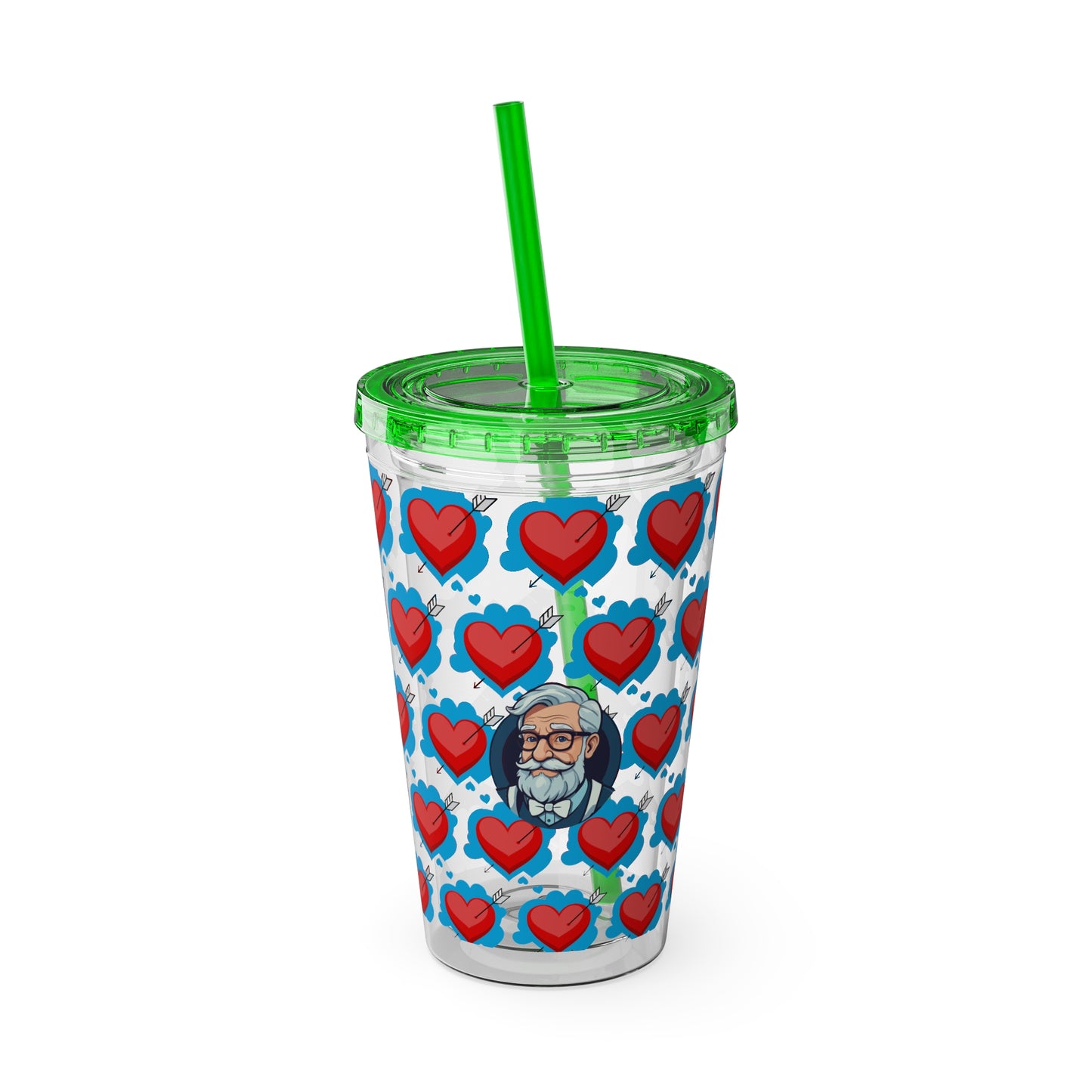 Aesthetic Insulated Tumbler with Straw – 16oz Travel Cup for Trendy Sipping