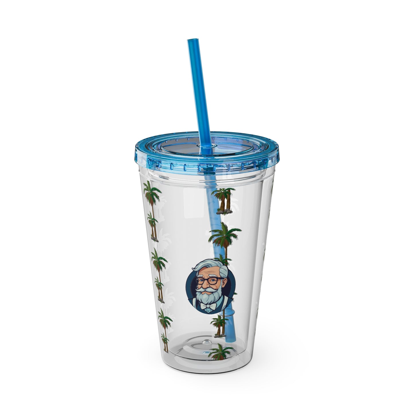 Aesthetic Insulated Tumbler with Straw – 16oz Travel Cup for Trendy Sipping