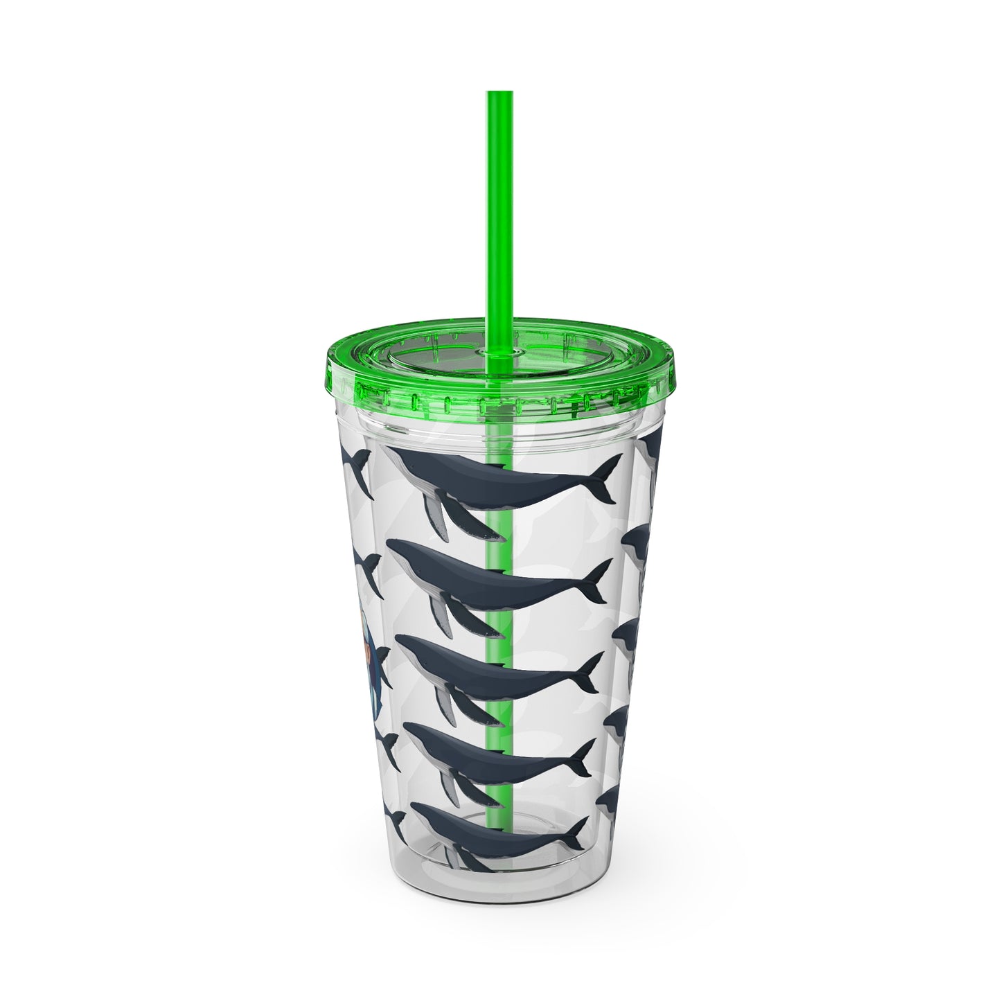 Aesthetic Insulated Tumbler with Straw – 16oz Travel Cup for Trendy Sipping