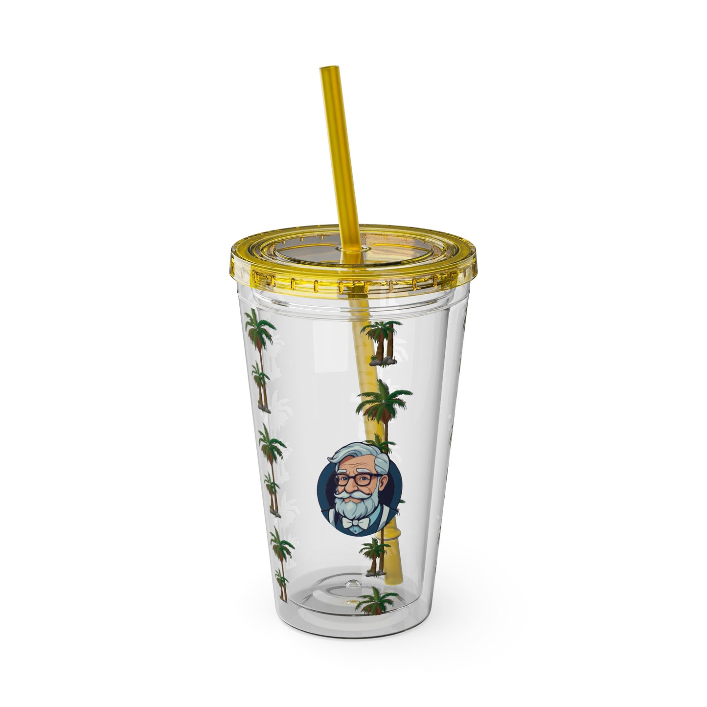 Aesthetic Insulated Tumbler with Straw – 16oz Travel Cup for Trendy Sipping