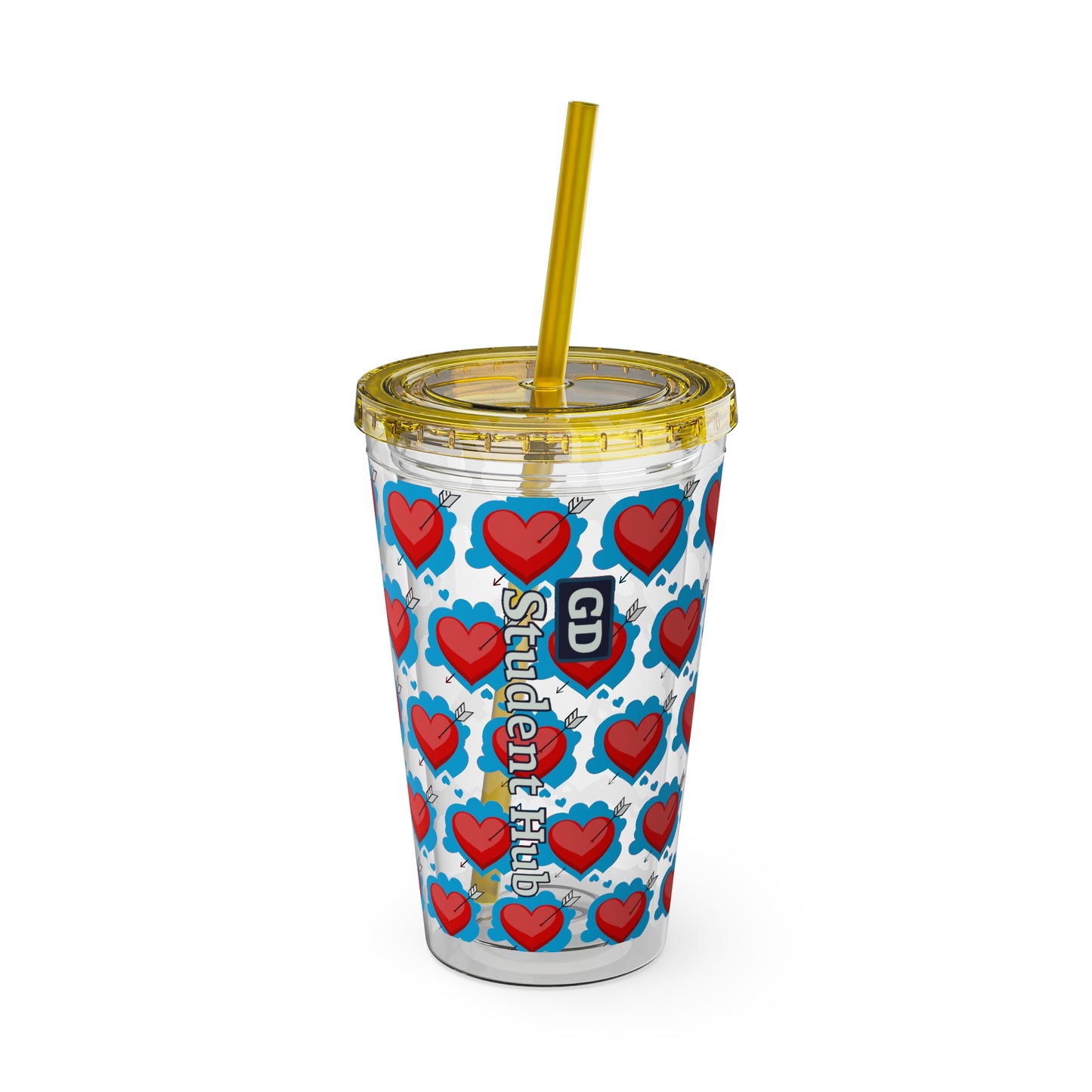 Aesthetic Insulated Tumbler with Straw – 16oz Travel Cup for Trendy Sipping