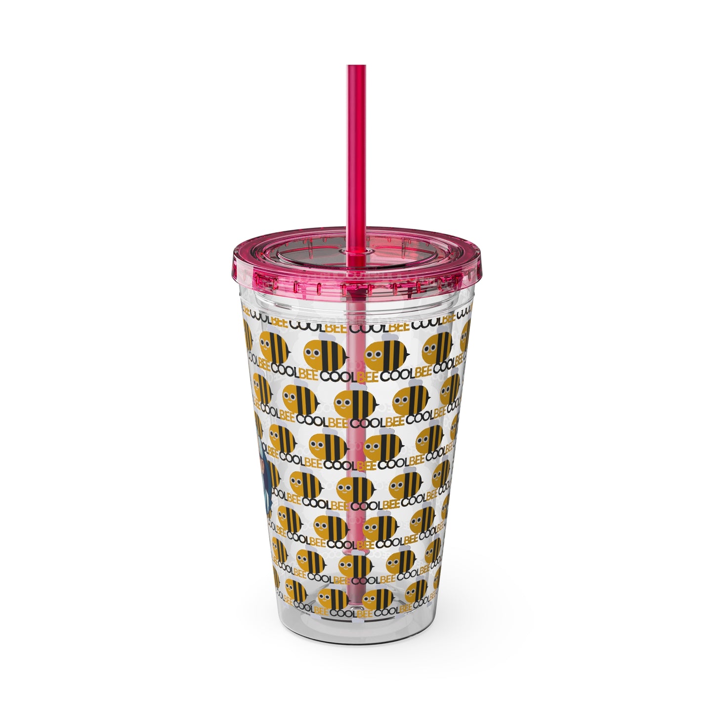 Aesthetic Insulated Tumbler with Straw – 16oz Travel Cup for Trendy Sipping