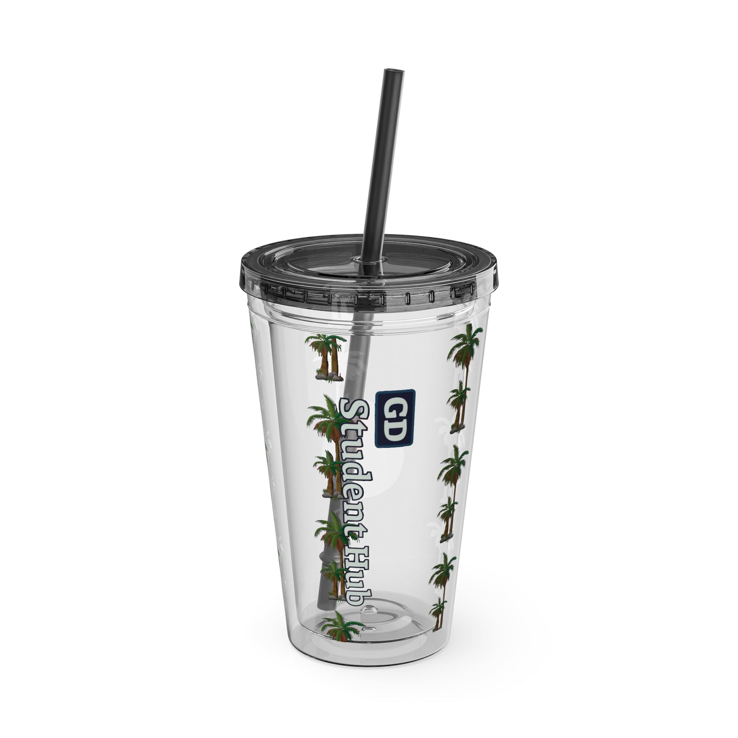 Aesthetic Insulated Tumbler with Straw – 16oz Travel Cup for Trendy Sipping