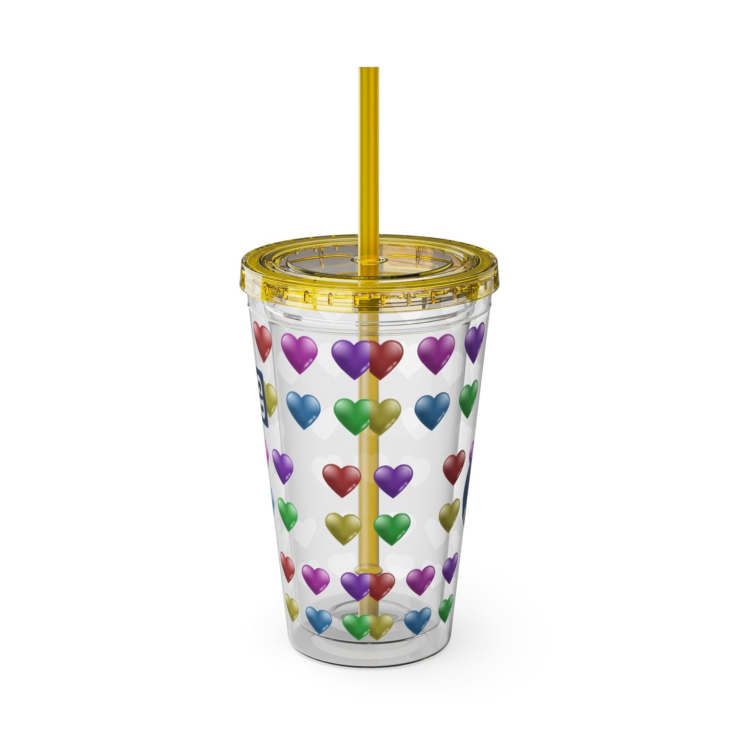 Aesthetic Insulated Tumbler with Straw – 16oz Travel Cup for Trendy Sipping