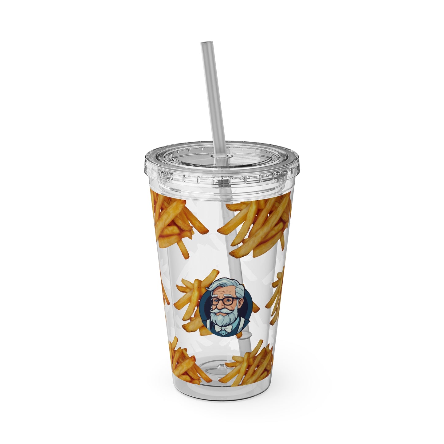 Aesthetic Insulated Tumbler with Straw – 16oz Travel Cup for Trendy Sipping