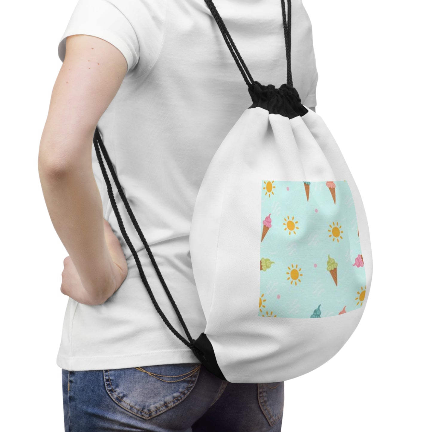 Trendy Drawstring Bag for Gym, Beach & Everyday Adventures