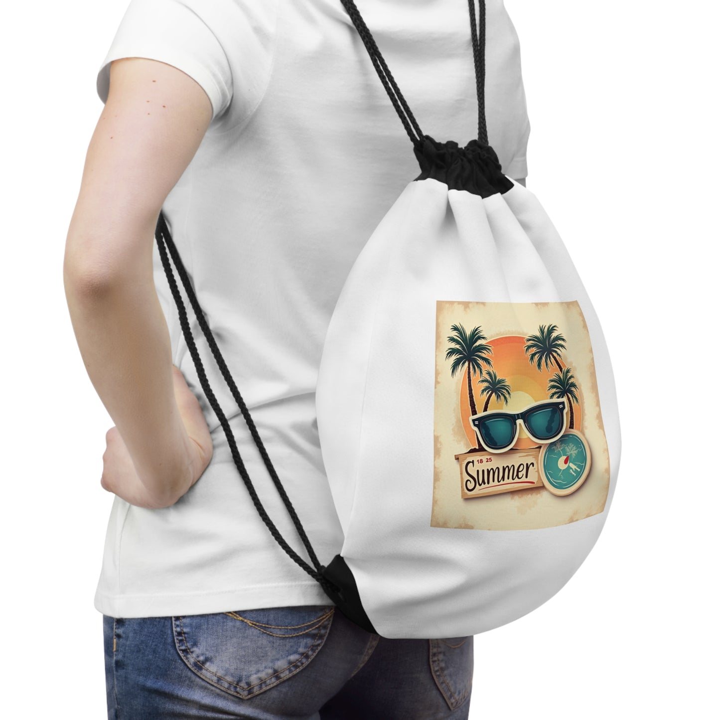 Trendy Drawstring Bag for Gym, Beach & Everyday Adventures