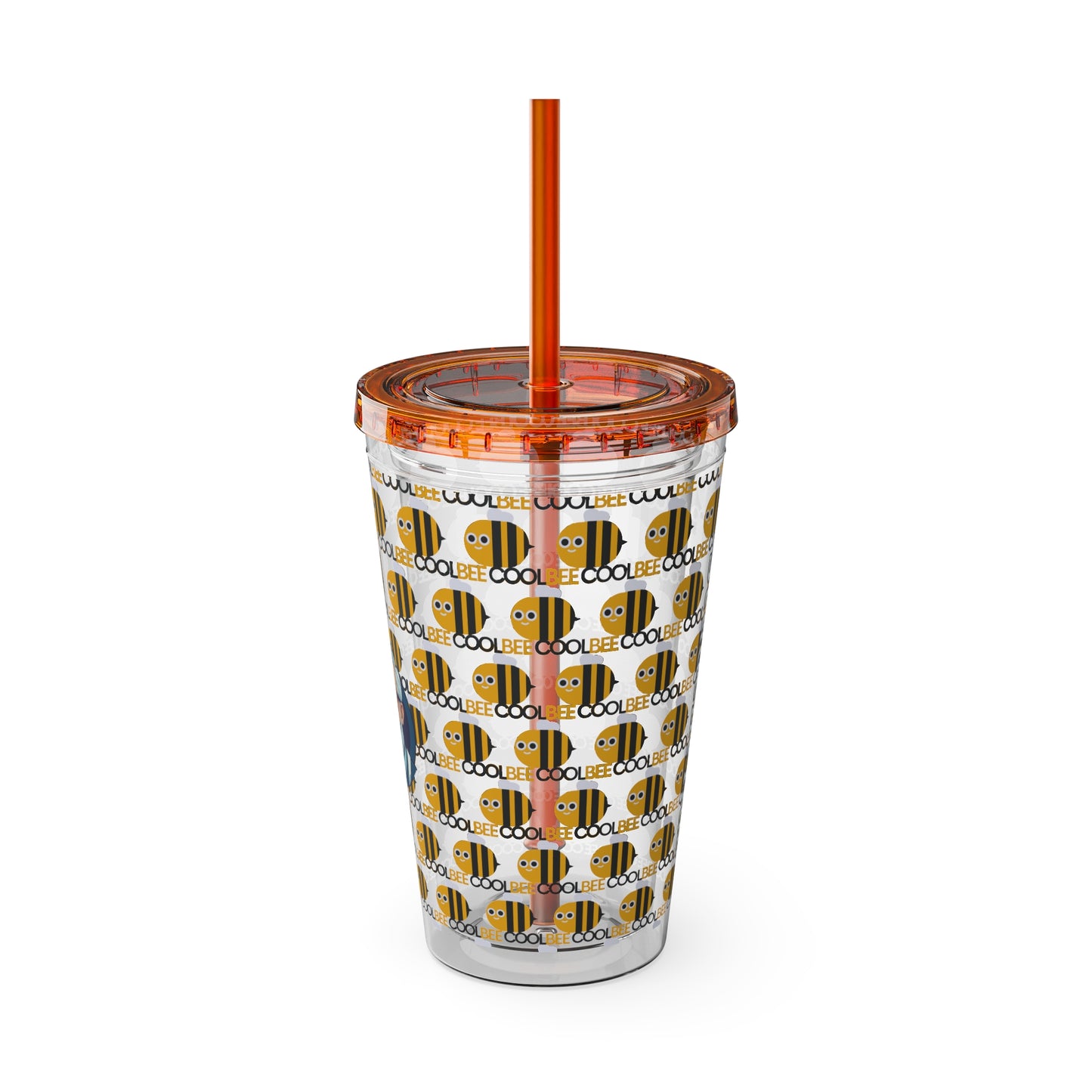 Aesthetic Insulated Tumbler with Straw – 16oz Travel Cup for Trendy Sipping