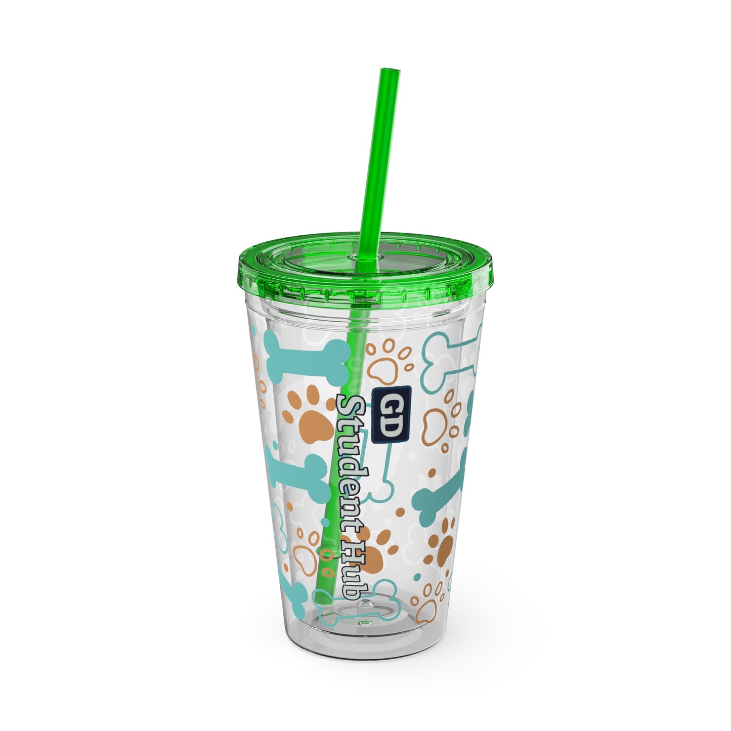 Aesthetic Insulated Tumbler with Straw – 16oz Travel Cup for Trendy Sipping