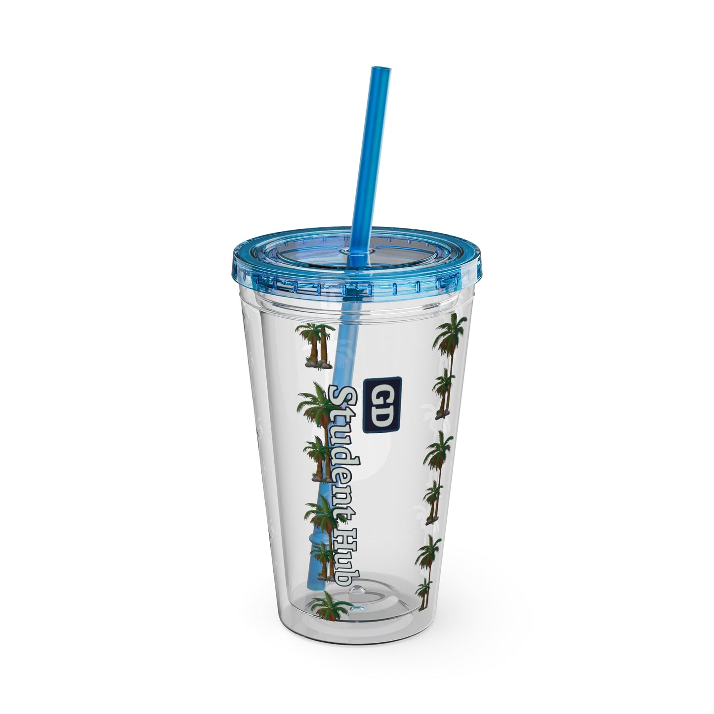 Aesthetic Insulated Tumbler with Straw – 16oz Travel Cup for Trendy Sipping