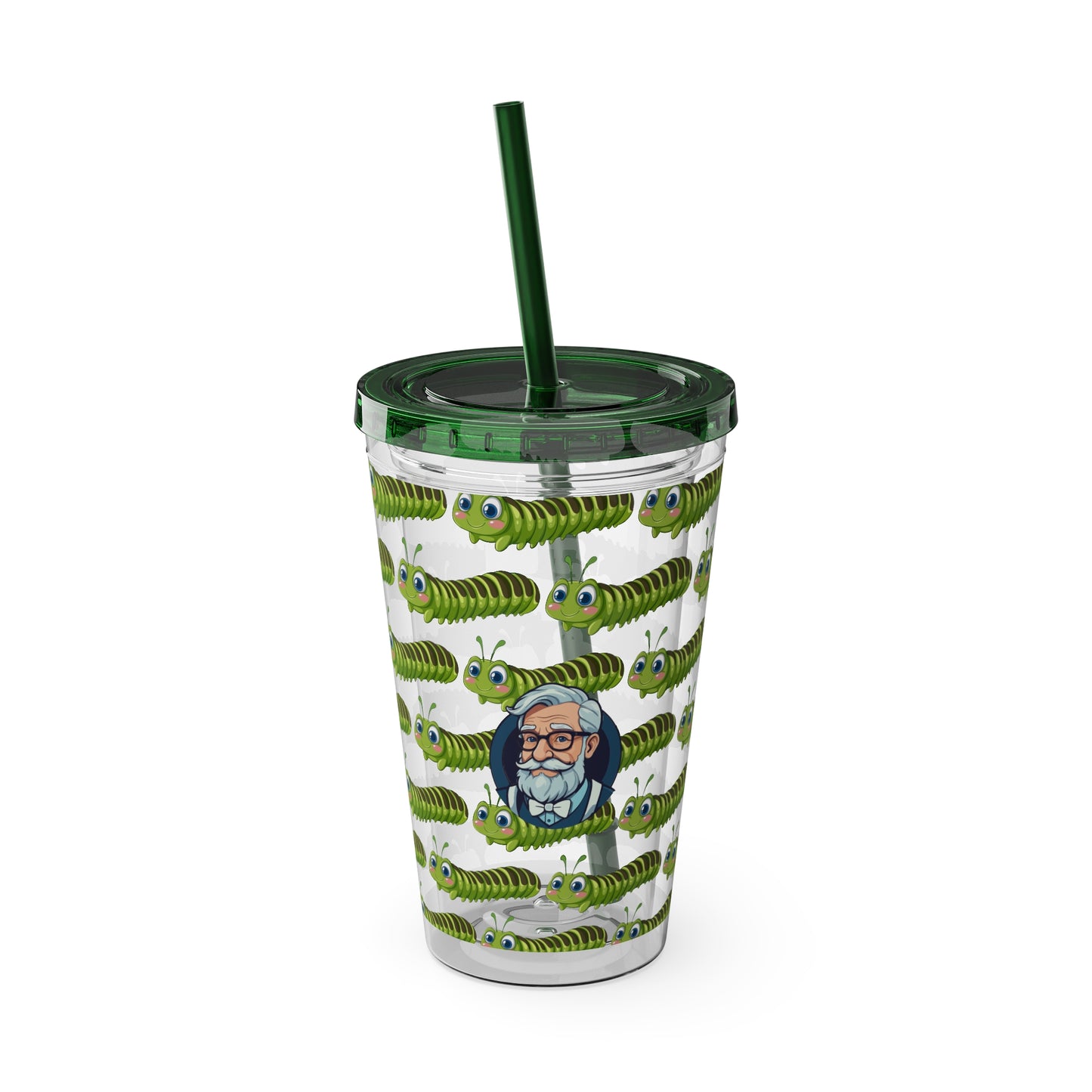 Aesthetic Insulated Tumbler with Straw – 16oz Travel Cup for Trendy Sipping