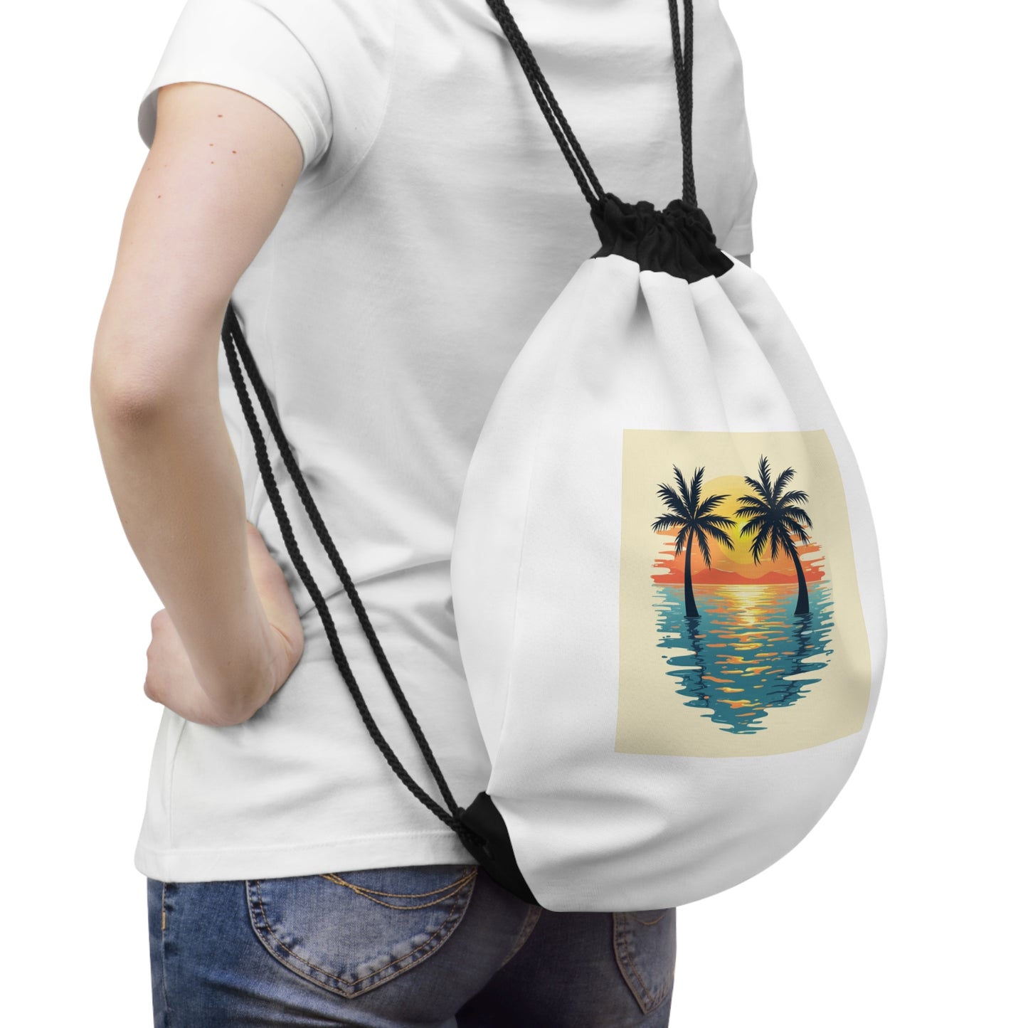Trendy Drawstring Bag for Gym, Beach & Everyday Adventures