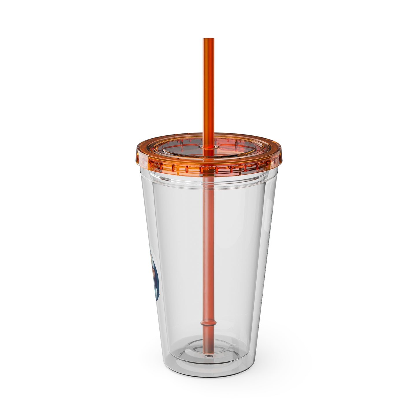 Aesthetic Insulated Tumbler with Straw – 16oz Travel Cup for Trendy Sipping