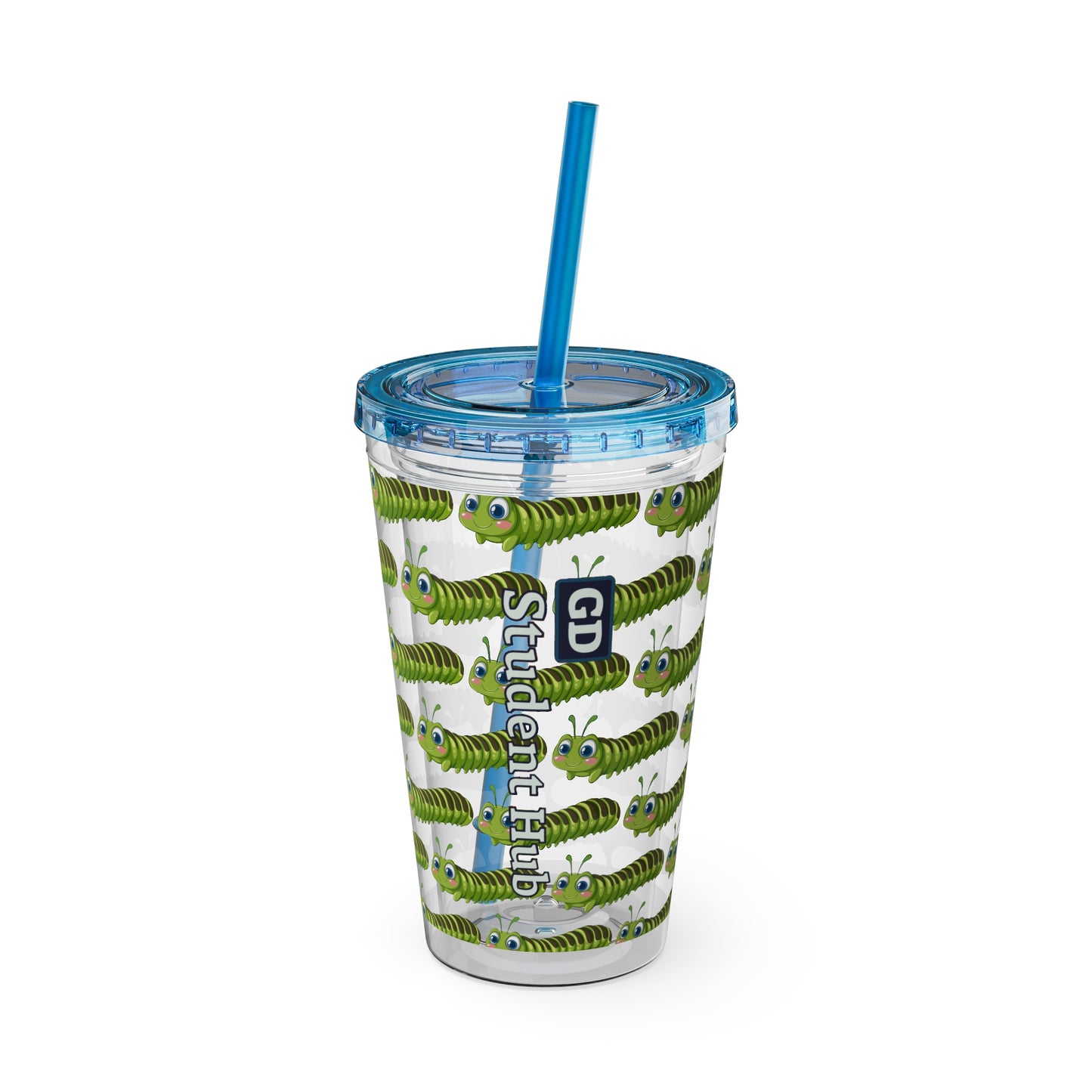 Aesthetic Insulated Tumbler with Straw – 16oz Travel Cup for Trendy Sipping