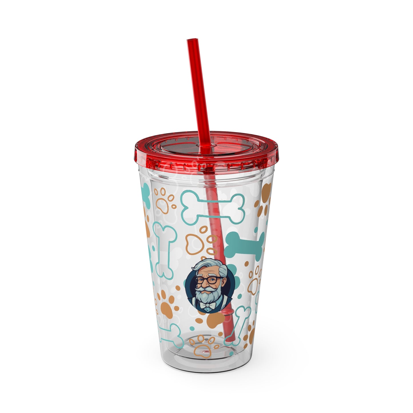 Aesthetic Insulated Tumbler with Straw – 16oz Travel Cup for Trendy Sipping
