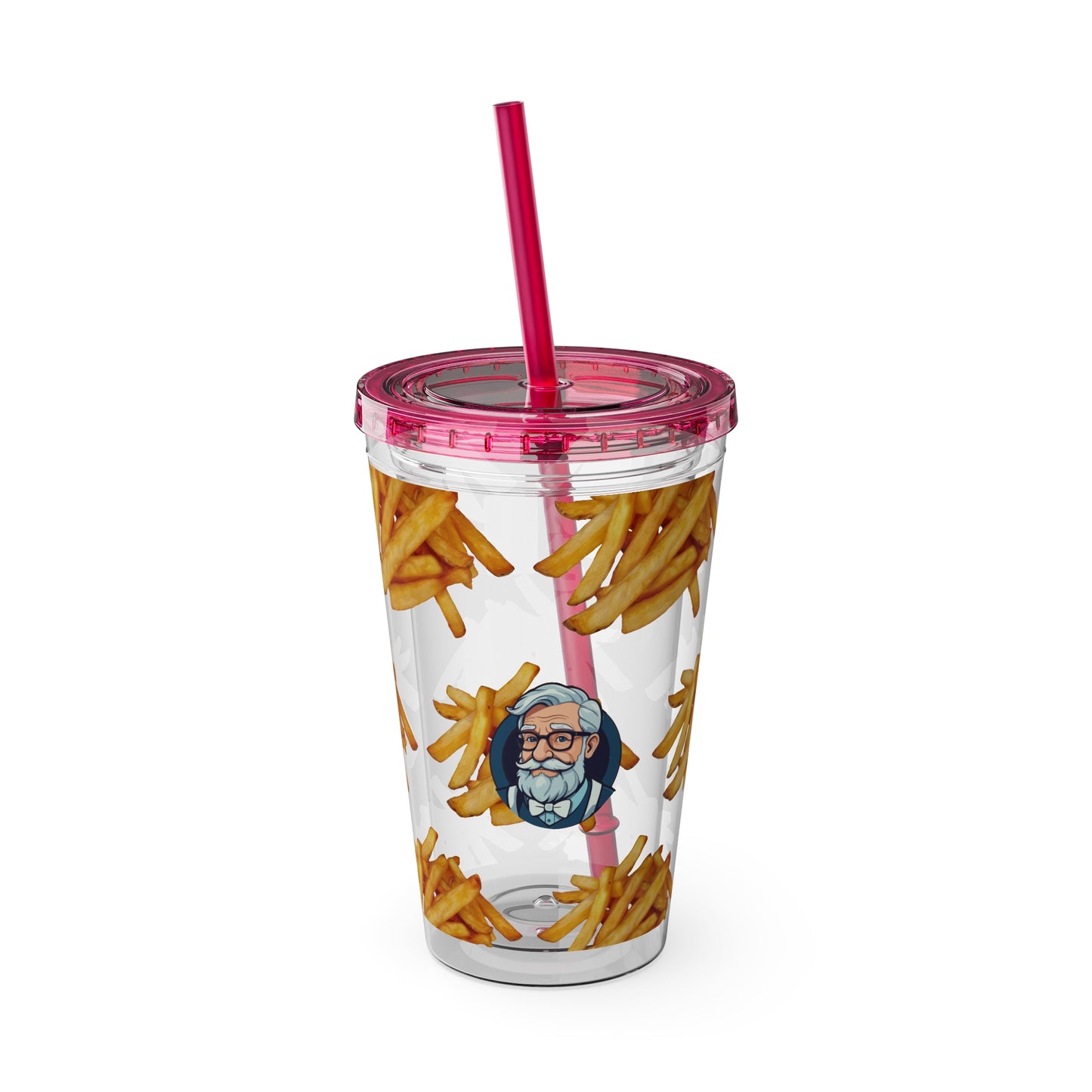 Aesthetic Insulated Tumbler with Straw – 16oz Travel Cup for Trendy Sipping