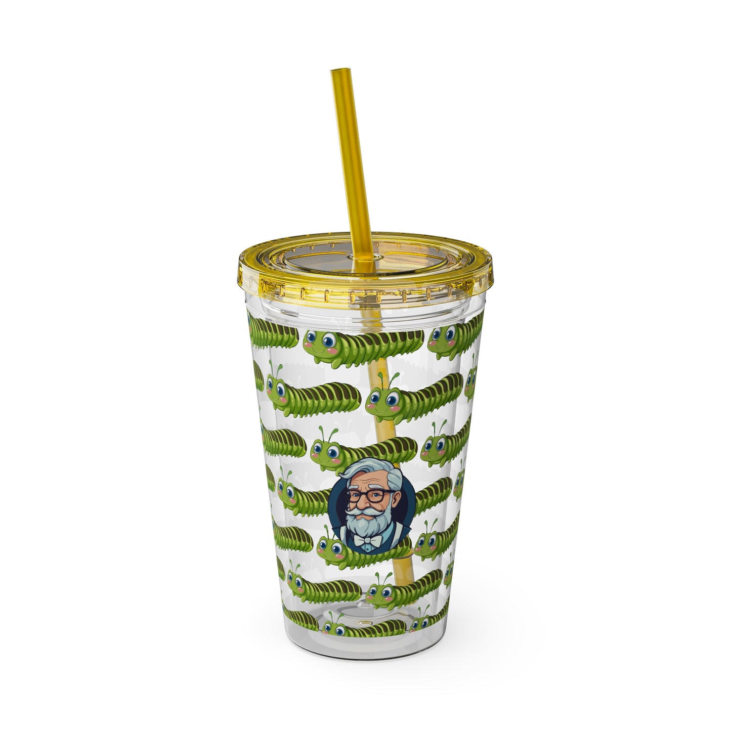 Aesthetic Insulated Tumbler with Straw – 16oz Travel Cup for Trendy Sipping