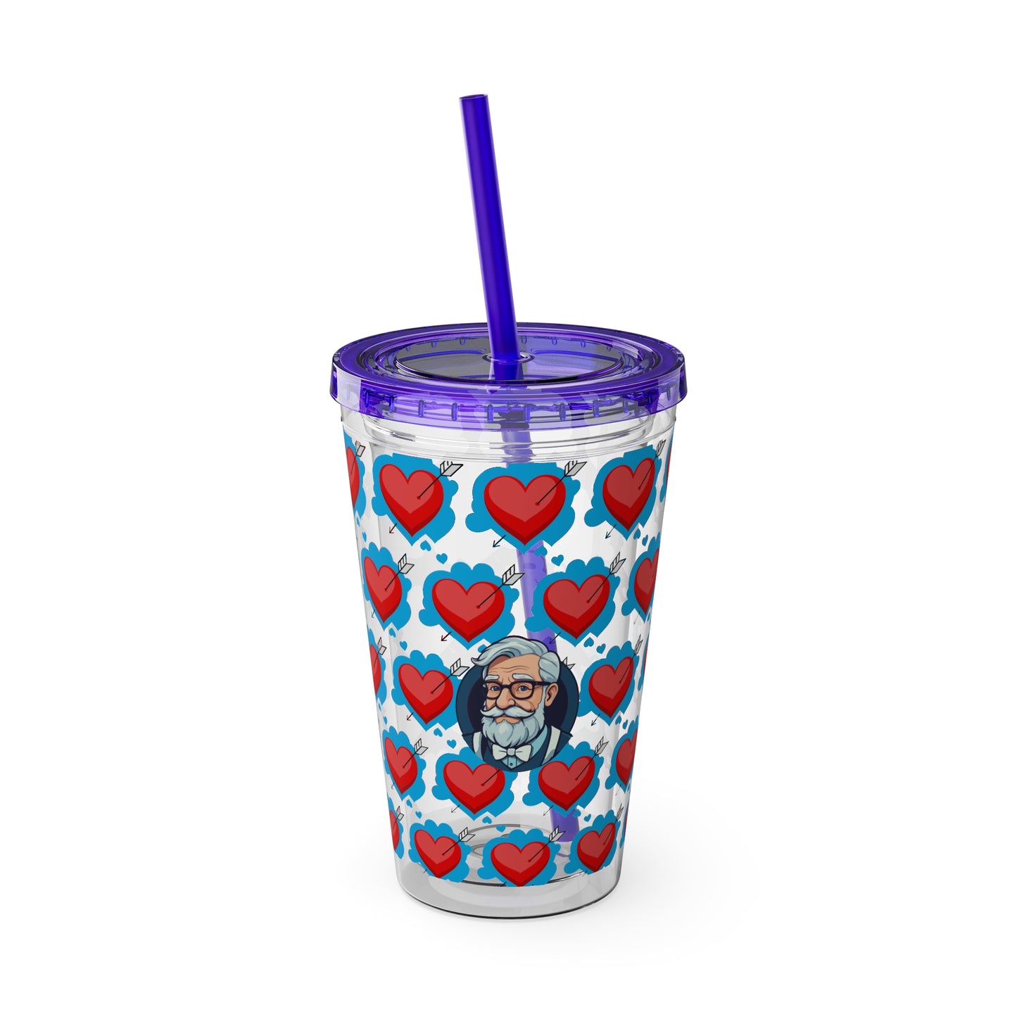 Aesthetic Insulated Tumbler with Straw – 16oz Travel Cup for Trendy Sipping