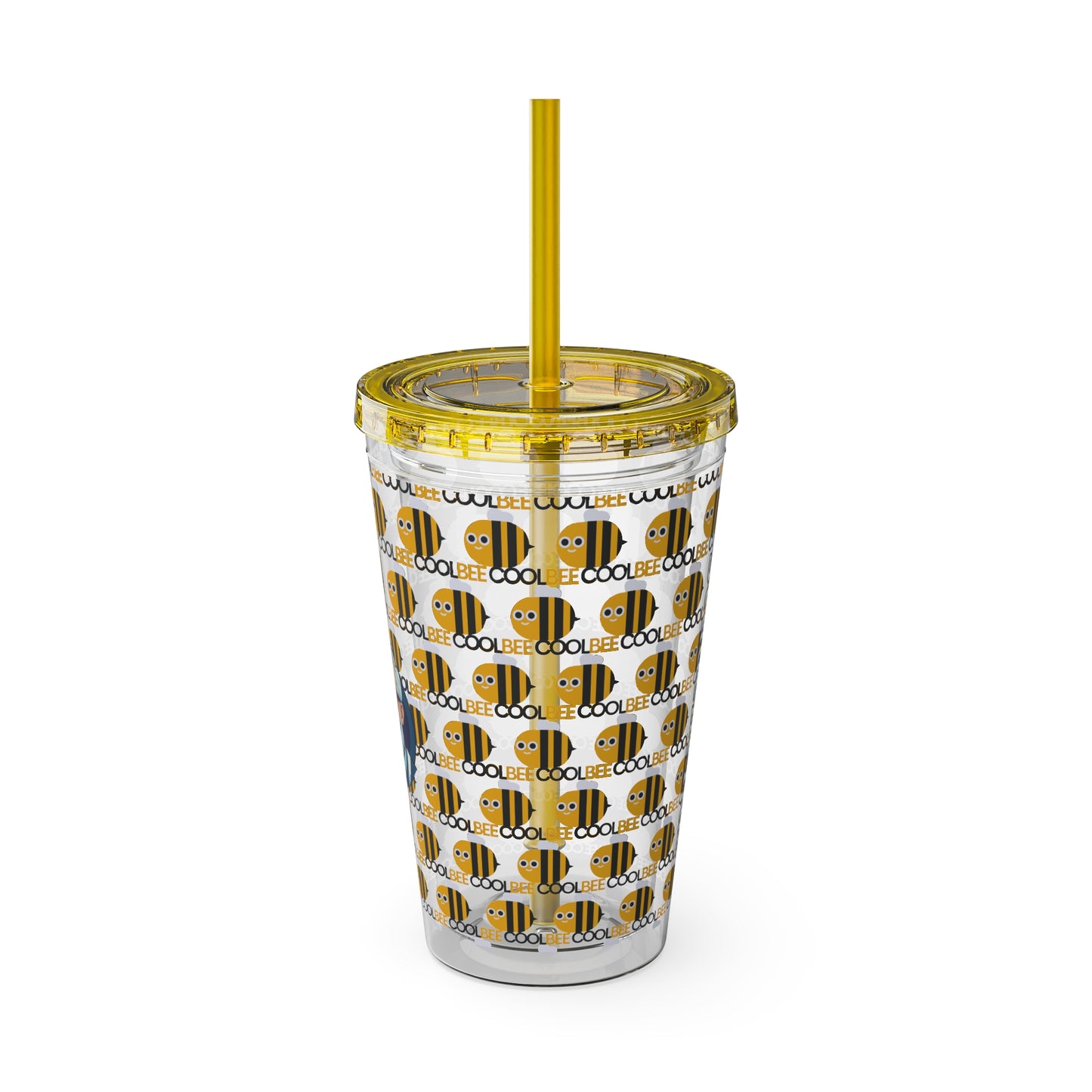 Aesthetic Insulated Tumbler with Straw – 16oz Travel Cup for Trendy Sipping