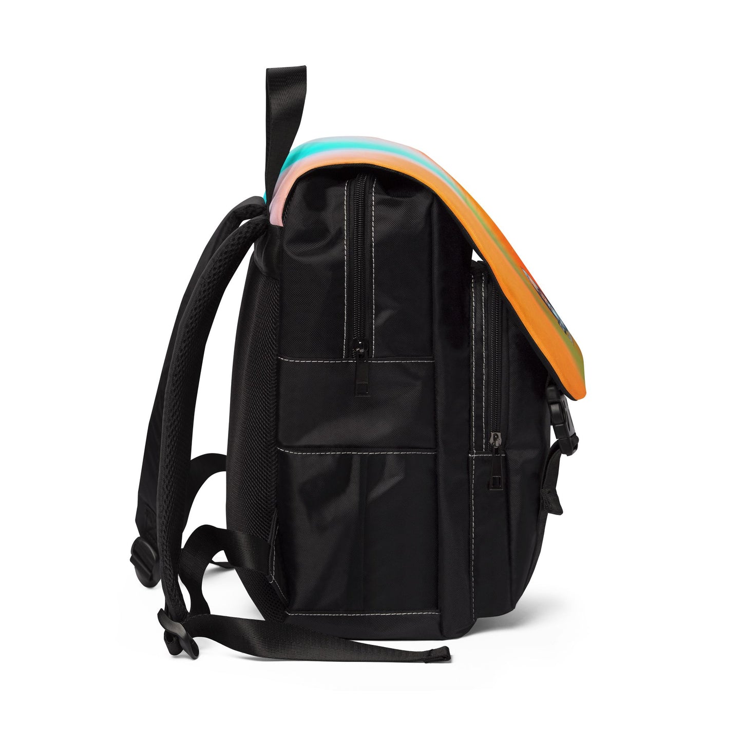 Unisex Casual Flap Backpack for Everyday Adventures