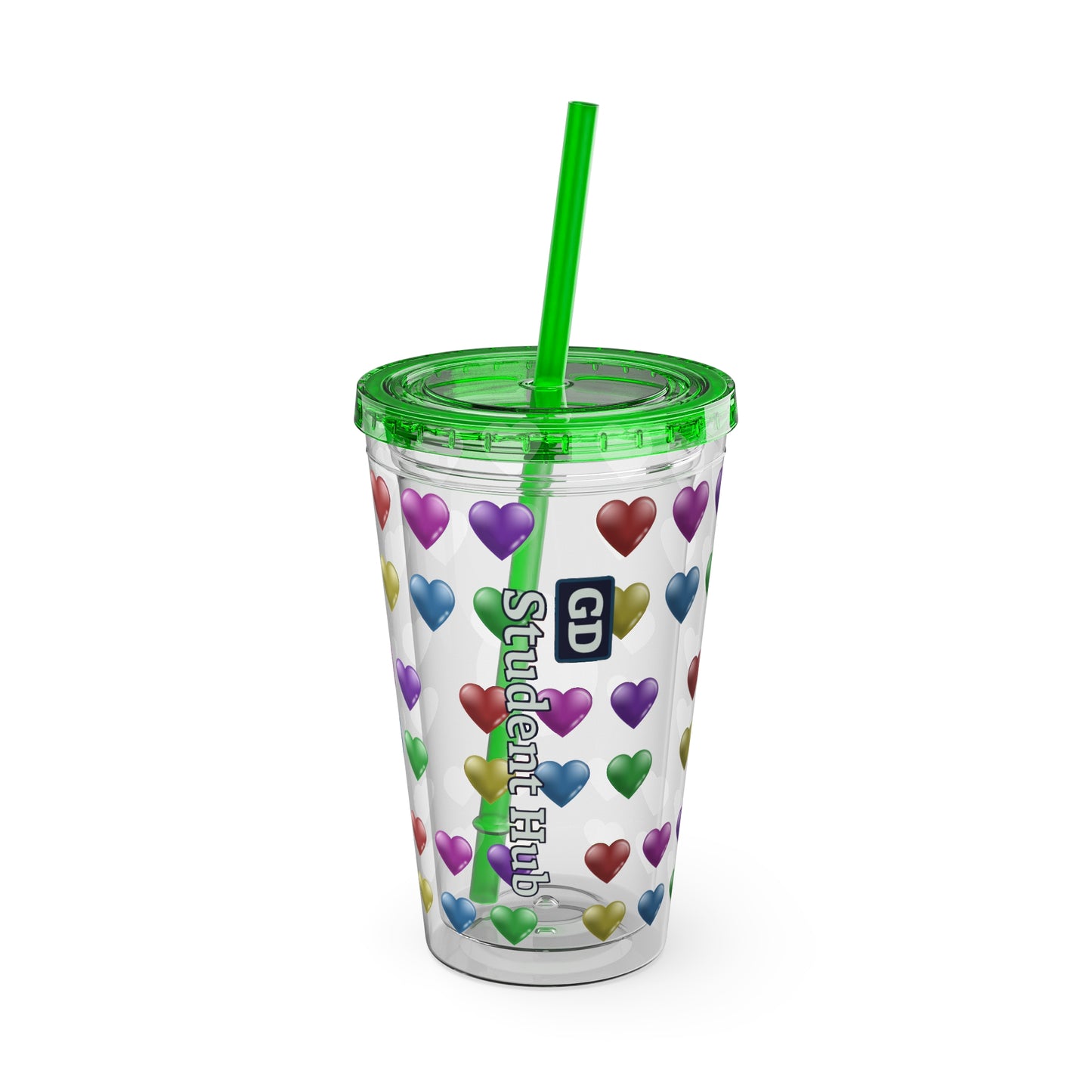 Aesthetic Insulated Tumbler with Straw – 16oz Travel Cup for Trendy Sipping