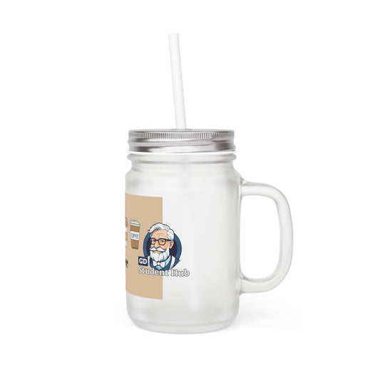 Chill Sips: Custom Frosted Mason Jar (12oz)