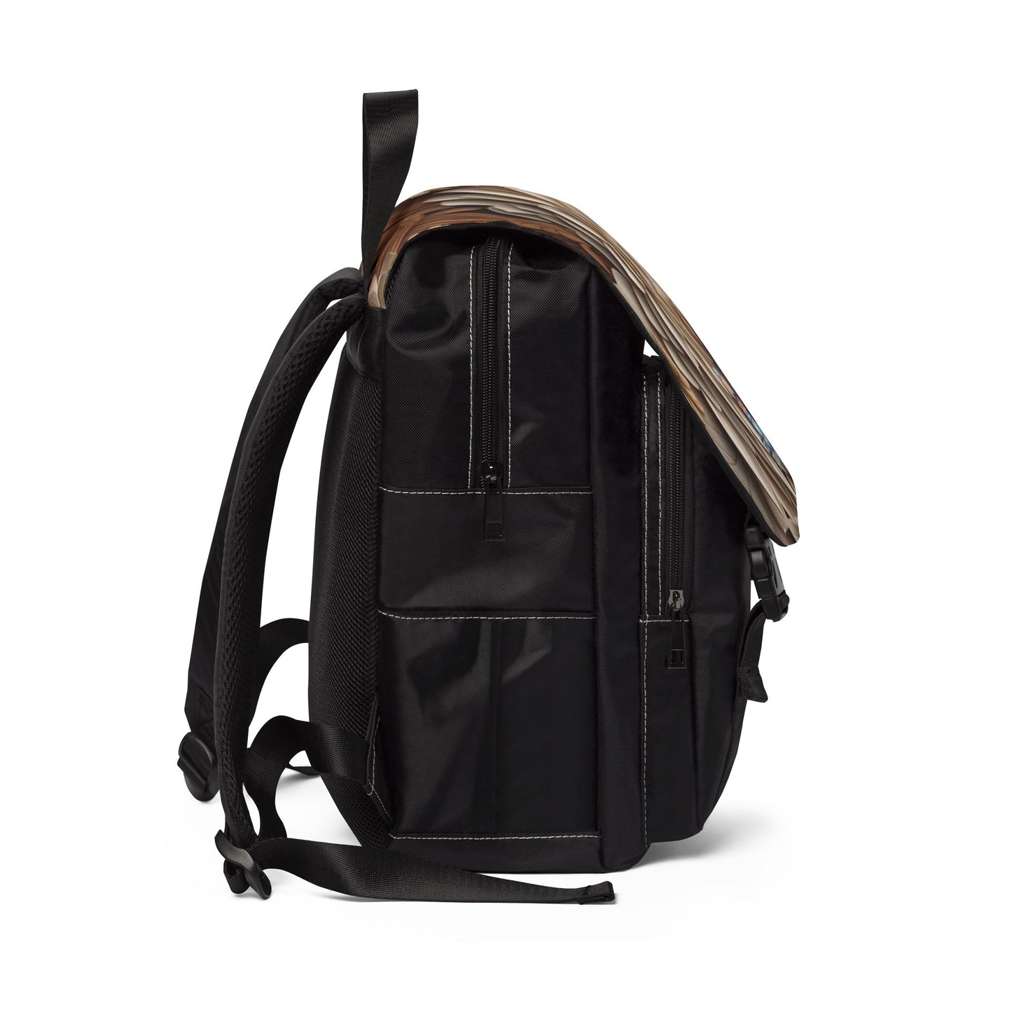 Unisex Casual Flap Backpack for Everyday Adventures