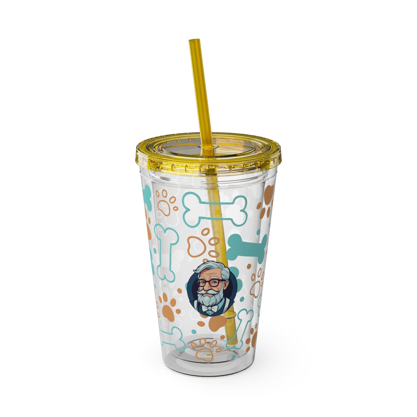 Aesthetic Insulated Tumbler with Straw – 16oz Travel Cup for Trendy Sipping