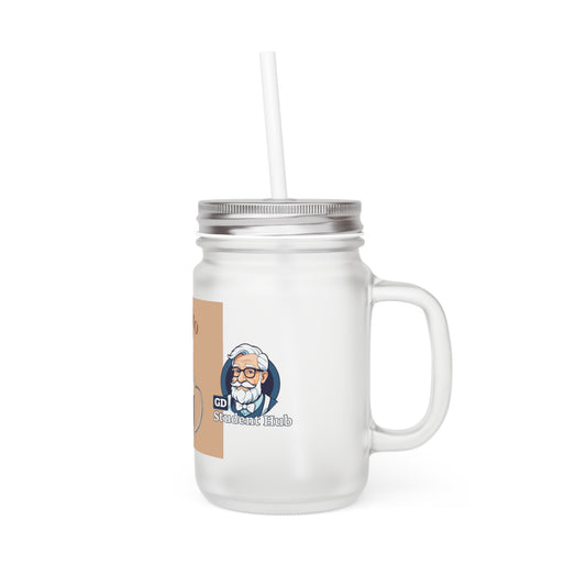 Chill Sips: Custom Frosted Mason Jar (12oz)