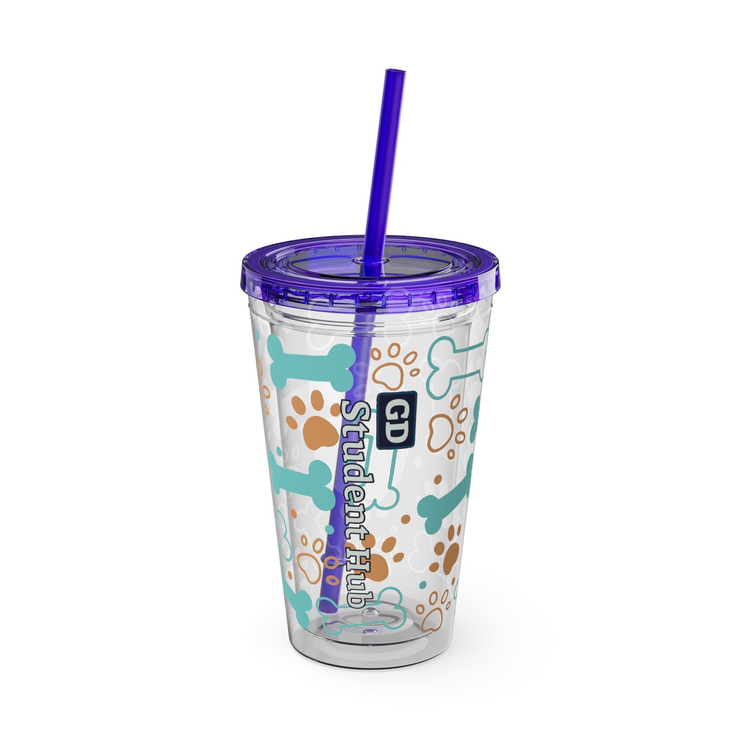 Aesthetic Insulated Tumbler with Straw – 16oz Travel Cup for Trendy Sipping